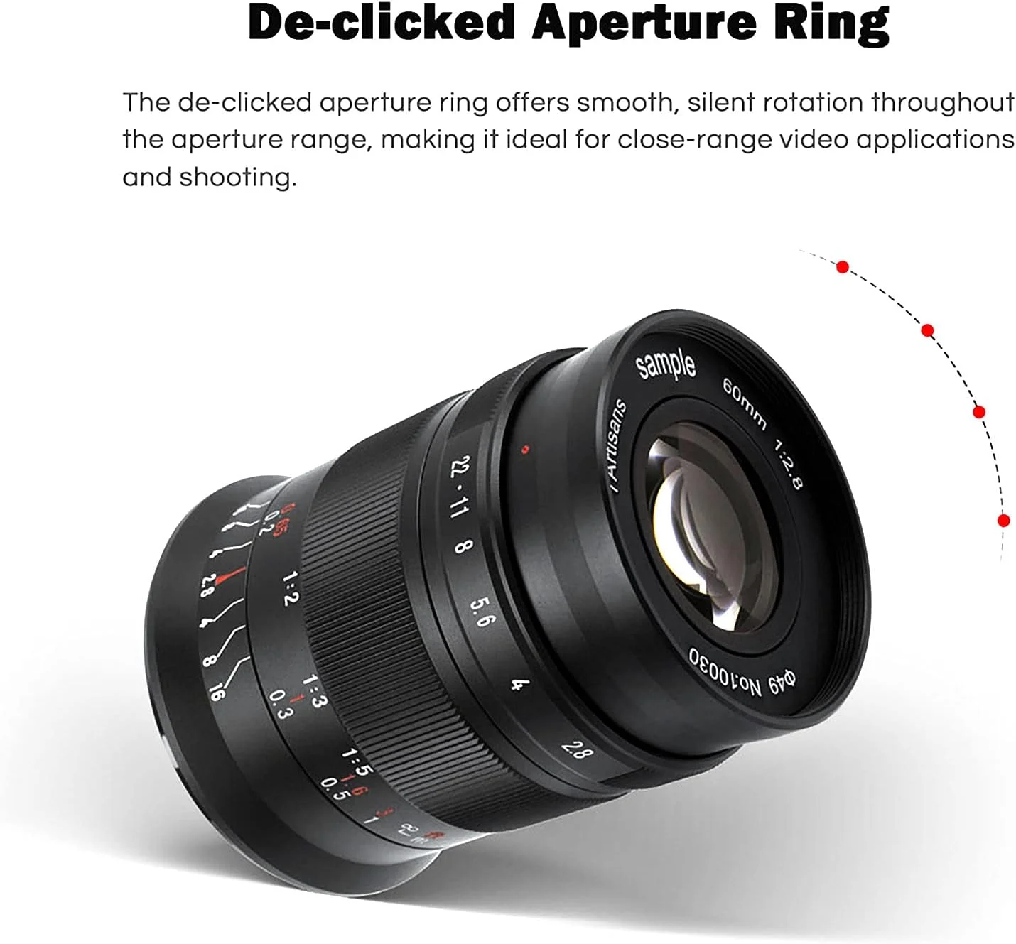 7Artisans 60mm F2.8 Aps-C Macro Lens, Manual Focus Fixed Lens For Micro Four Third, M4/3 Mount Mirrorless Cameras Mirrorless Cameras W/Lens Pouch Bag & Focus Wrench, Black