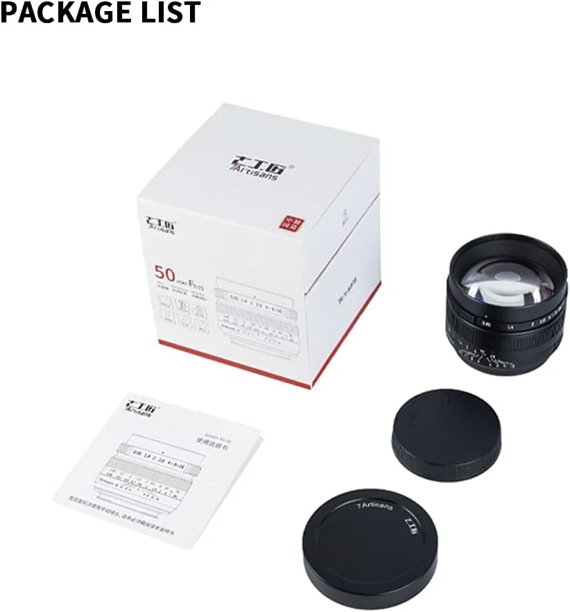 لنز ثابت 50mm F0.95 با دیافراگم باز و فوکوس دستی 7artisans APS-C برای دوربین های بدون آینه Sony E-Mount مدل های NEX-3/NEX-5/NEX-C3/NEX-7/NEX-5N/NEX-6/NEX-5T/A5000/A6000/A5100