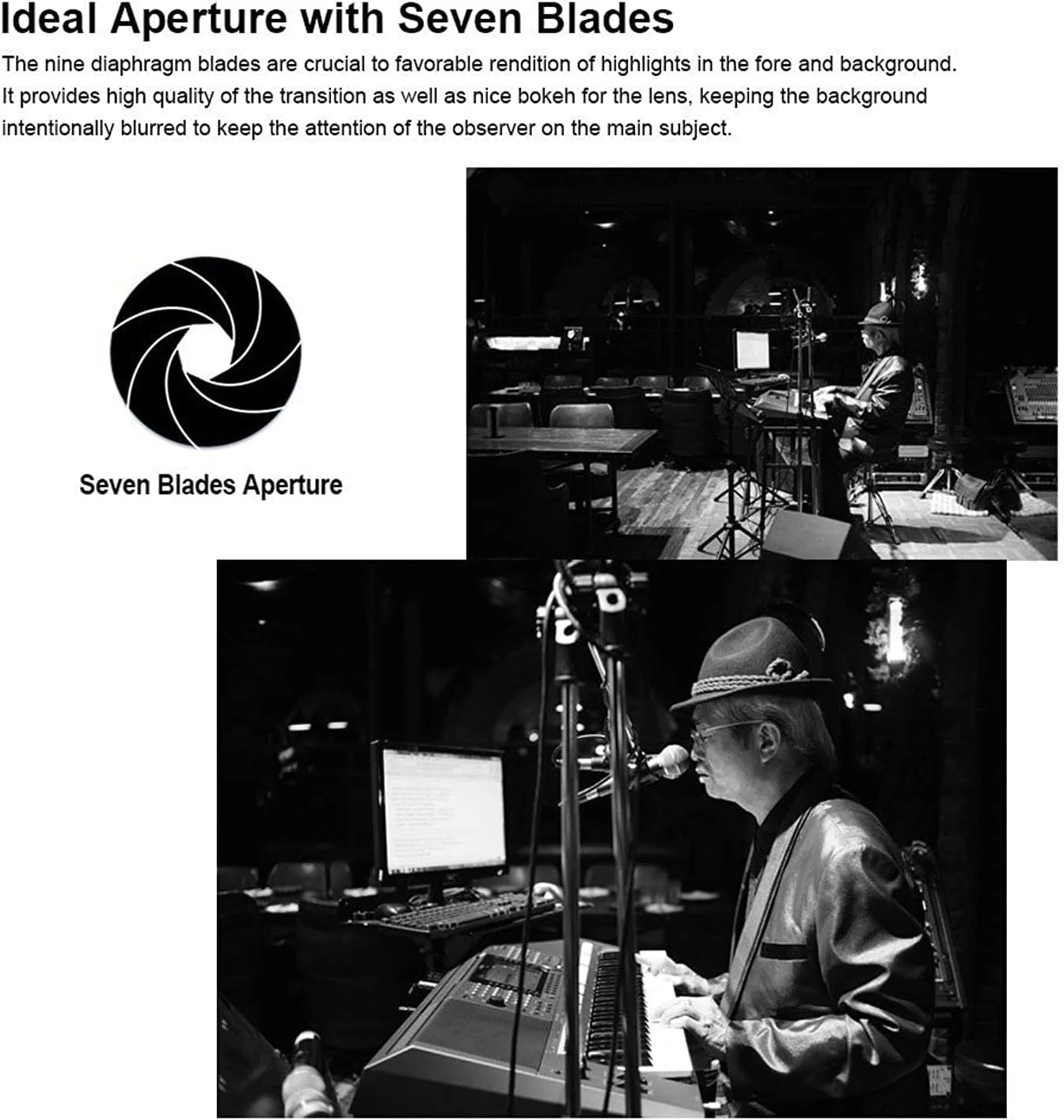 7Artisans 25mm F1.8 Aps-C Manual Focus Fixed Lens Compatible With Fujifilm Fuji Cameras X-A1 X-A10 X-A2 X-A3 X-At X-M1 Xm2 X-T1 X-T10 X-T2 X-T20 X-Pro1 X-Pro2 X-E1 X-E2 X-E2S - Black