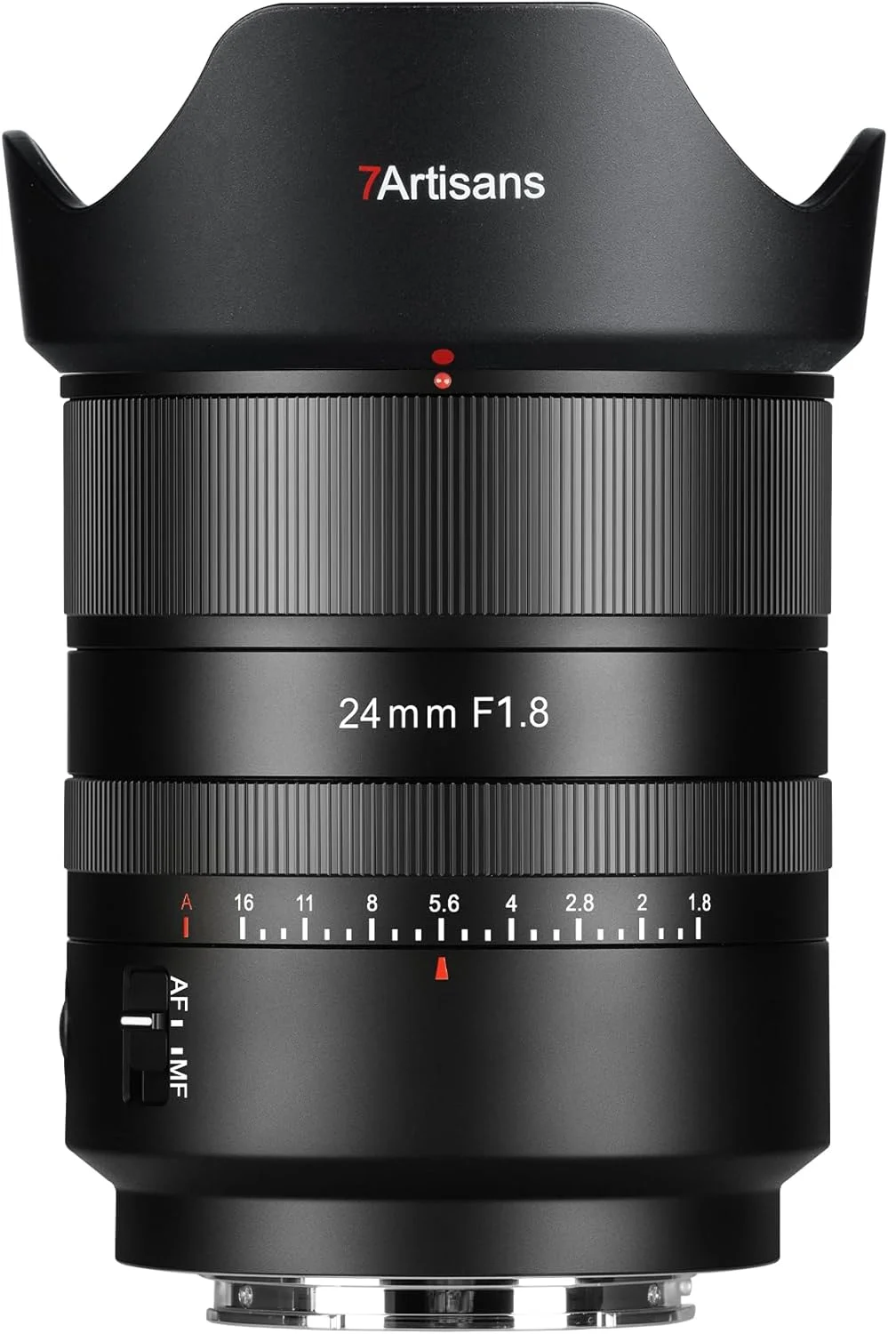 لنز 7artisans با فوکوس خودکار 24mm f/1.8 فول فریم، دیافراگم باز f/1.8، پشتیبانی از حالت خودکار/دستی برای Leica/Panasonic S1, DC-S1, S5, DC-S5, LUMIX S9 و Sigma L
