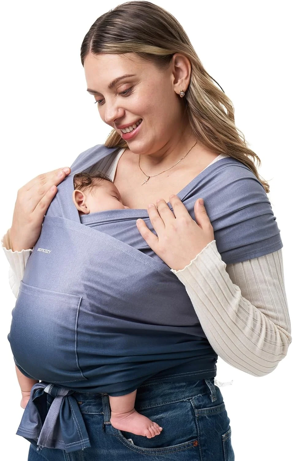 آغوشی نوزاد Momcozy، آغوشی نوزاد برای نوزادان تا 22 کیلوگرم، آغوشی نوزاد قابل تنظیم برای بزرگسالان، مناسب سایزهای XXS-XXL، آغوشی نوزاد با استفاده آسان، ارگونومیک رو به جلو/پشت، آبی گرادیانی آغوشی نوزاد Momcozy، آغوشی نوزاد برای نوزادان تا 22 کیلوگرم، آغوشی نوزاد قابل تنظیم برای بزرگسالان، مناسب سایزهای XXS-XXL، آغوشی نوزاد با استفاده آسان، ارگونومیک رو به جلو/پشت، آبی گرادیانی