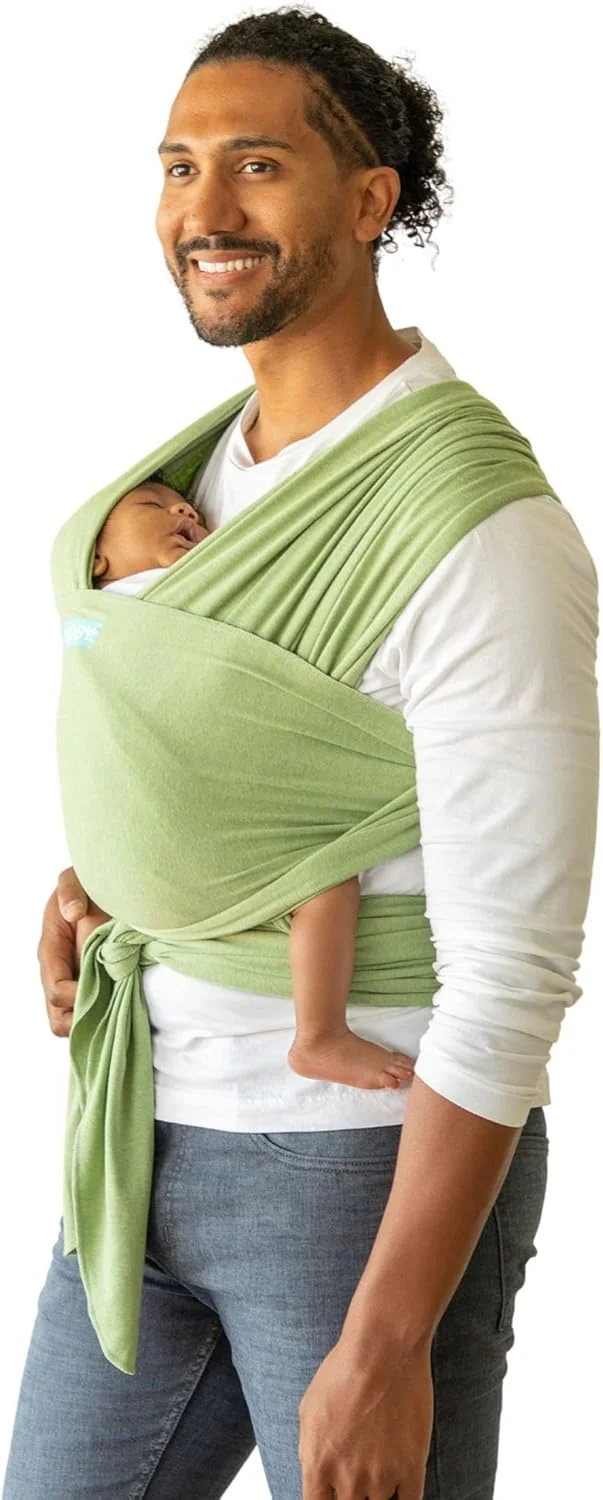 آغوشی پارچه ای موبی مدل Element مناسب نوزادان تا کودکان نوپا (3.6 تا 15 کیلوگرم)، آغوشی نوزاد، طراحی بسیار سبک و بدون نیاز به دست، قابل تنظیم برای انواع اندام (کیوی)