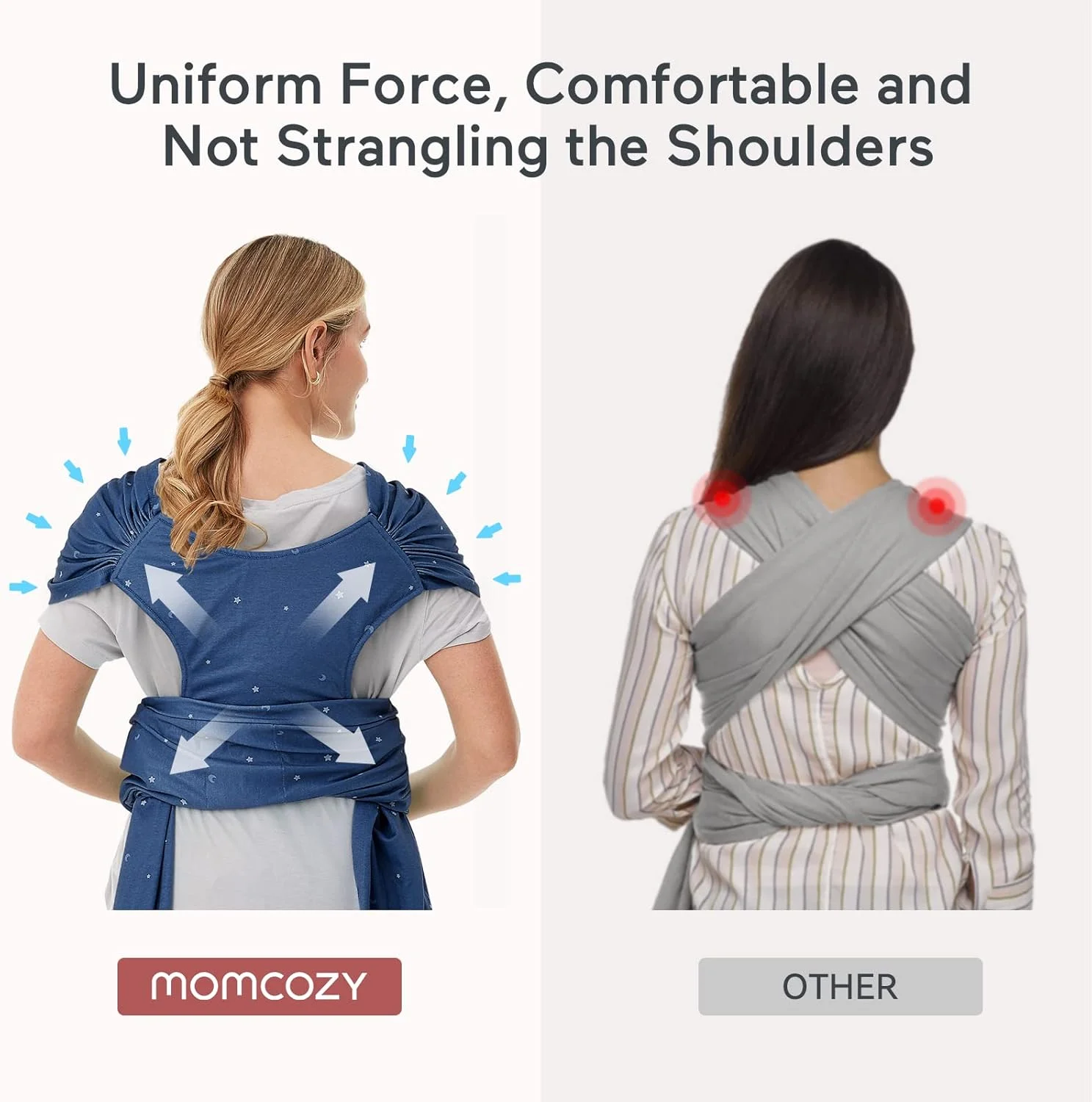 آغوشی پارچه ای نوزاد مام کوزی، مناسب برای نوزادان تا وزن 22 کیلوگرم، قابل تنظیم، سایز آزاد آغوشی پارچه ای نوزاد مام کوزی، مناسب برای نوزادان تا وزن 22 کیلوگرم، قابل تنظیم، سایز آزاد