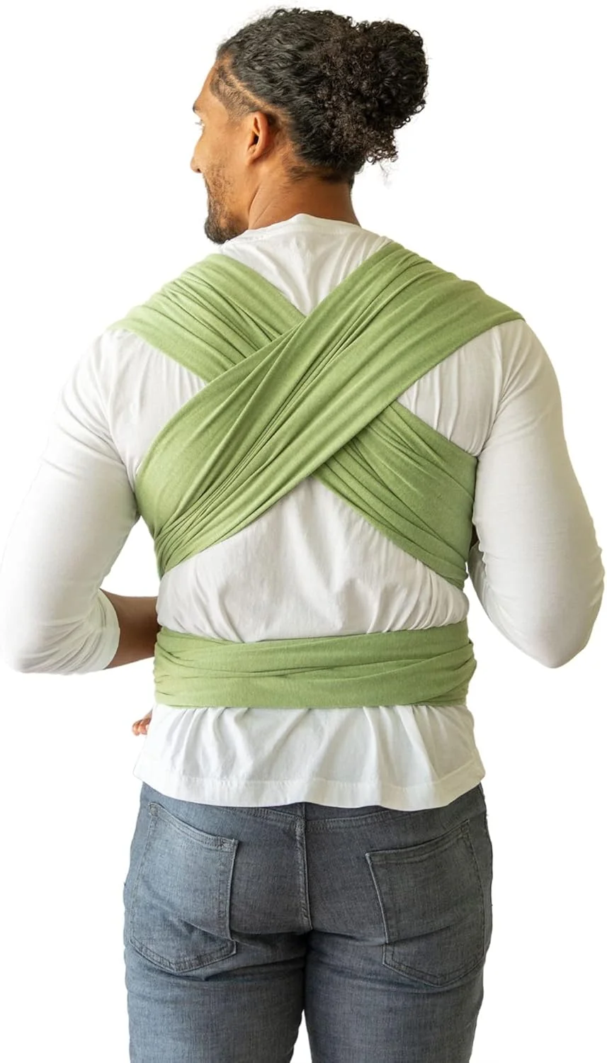 آغوشی پارچه ای موبی مدل Element مناسب نوزادان تا کودکان نوپا (3.6 تا 15 کیلوگرم)، آغوشی نوزاد، طراحی بسیار سبک و بدون نیاز به دست، قابل تنظیم برای انواع اندام (کیوی)