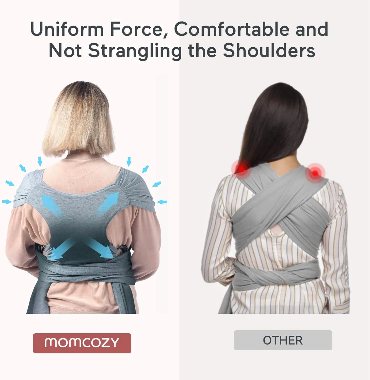 آغوشی نوزاد Momcozy، آغوشی نوزاد برای نوزادان تا 22 کیلوگرم، آغوشی نوزاد قابل تنظیم برای بزرگسالان، مناسب سایزهای XXS-XXL، آغوشی نوزاد با استفاده آسان، ارگونومیک رو به جلو/پشت، آبی گرادیانی آغوشی نوزاد Momcozy، آغوشی نوزاد برای نوزادان تا 22 کیلوگرم، آغوشی نوزاد قابل تنظیم برای بزرگسالان، مناسب سایزهای XXS-XXL، آغوشی نوزاد با استفاده آسان، ارگونومیک رو به جلو/پشت، آبی گرادیانی
