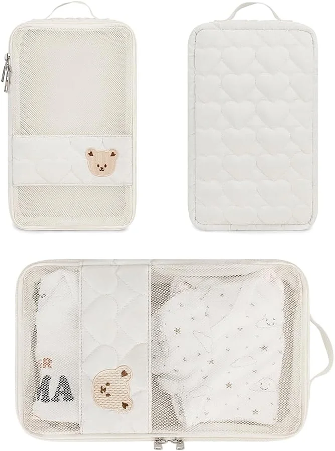 کیف پوشک بچه مومایگو - کیف کوچک ضد آب - 2 عدد در هر ست، تاشو، آویز، قابل استفاده مجدد، قابل شستشو یا پوشک پارچه ای، با هدیه برای جشن سیسمونی (سفید) کیف پوشک بچه مومایگو - کیف کوچک ضد آب - 2 عدد در هر ست، تاشو، آویز، قابل استفاده مجدد، قابل شستشو یا پوشک پارچه ای، با هدیه برای جشن سیسمونی (سفید)