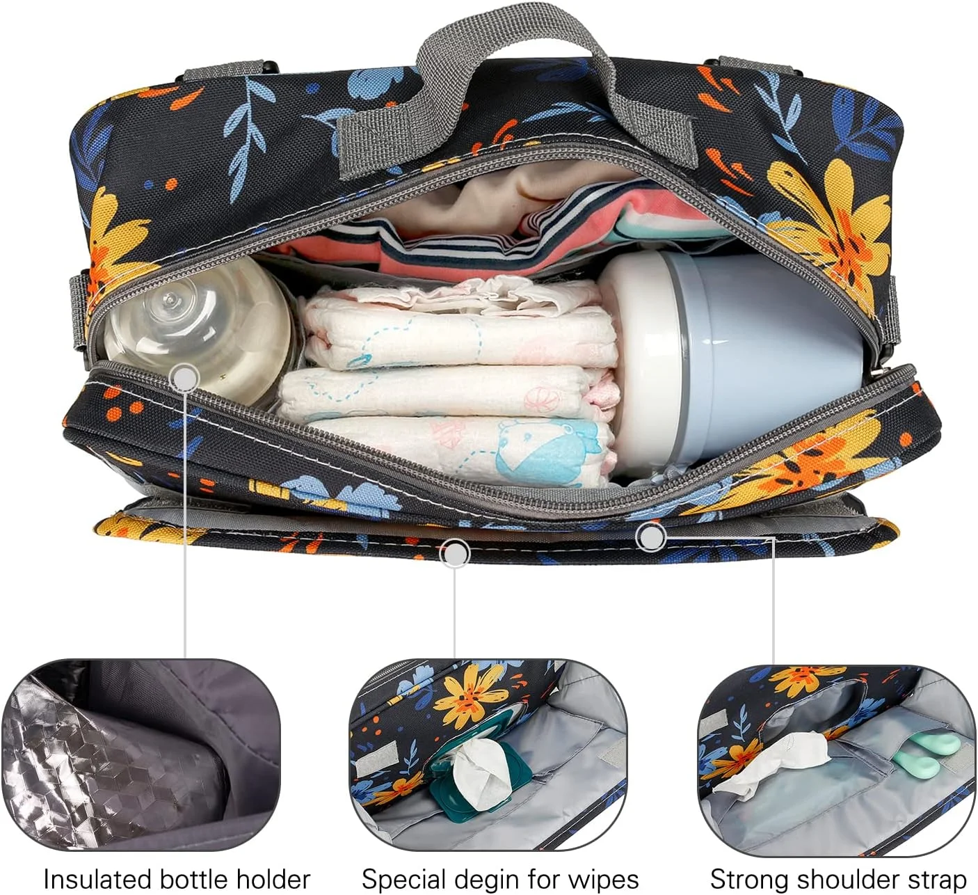 کیف لوازم کودک مومایگو، کیف لوازم جانبی مسافرتی کالسکه - سازمان دهنده وسایل کیف لوازم کودک مومایگو، کیف لوازم جانبی مسافرتی کالسکه - سازمان دهنده وسایل