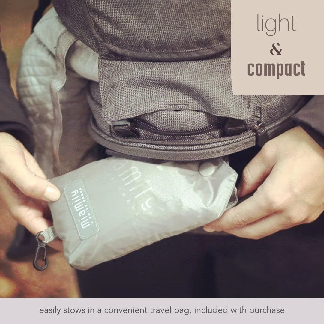 روکش باران کریر کودک MiaMily با کلاه، روکش کریر کودک مقاوم در برابر آب و باد، لوازم جانبی کودک، خاکستری روکش باران کریر کودک MiaMily با کلاه، روکش کریر کودک مقاوم در برابر آب و باد، لوازم جانبی کودک، خاکستری