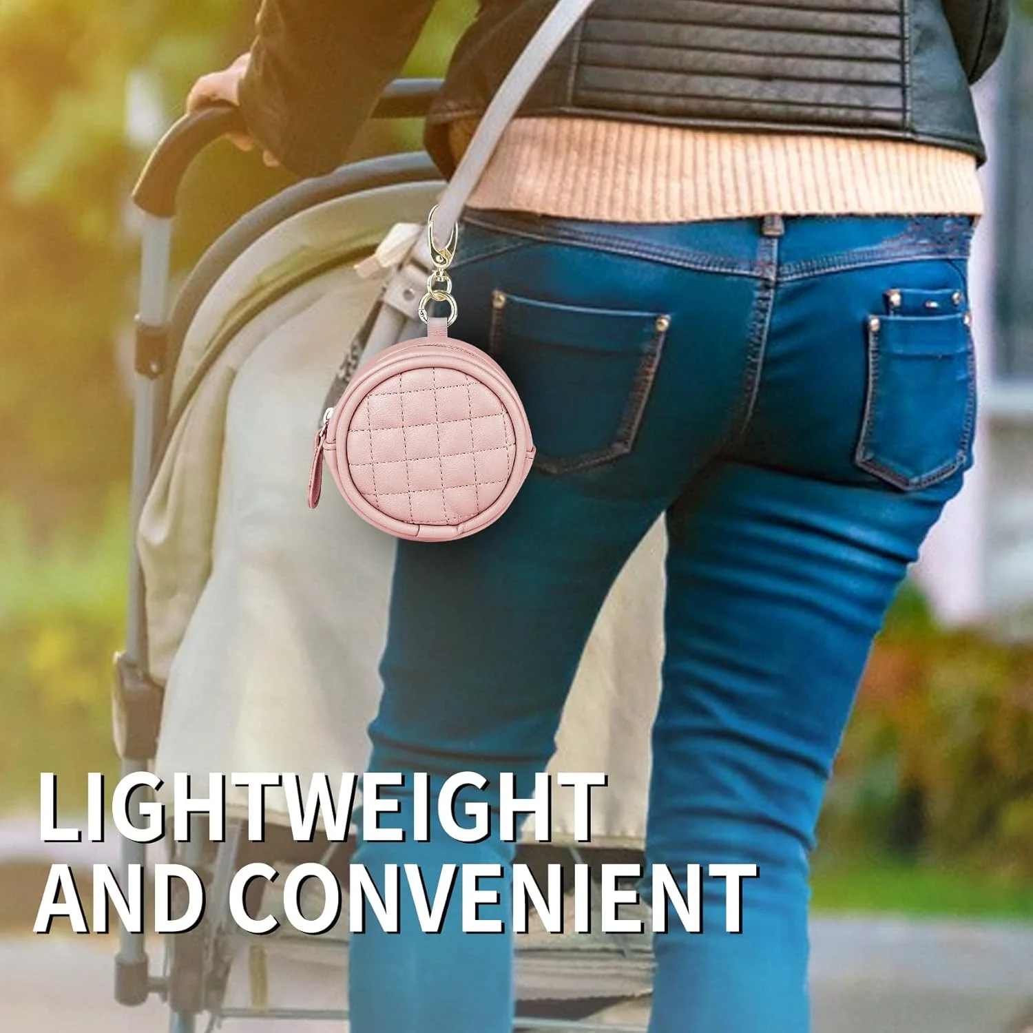 جا پستانکی کودک ماویک با گیره، کیف پستانک برای کیف پوشک، کیف نگهدارنده پستانک با زیپ برای پسران و دختران، کیف لوازم جانبی کالسکه مسافرتی در فضای باز مناسب برای همه پستانک ها (صورتی)