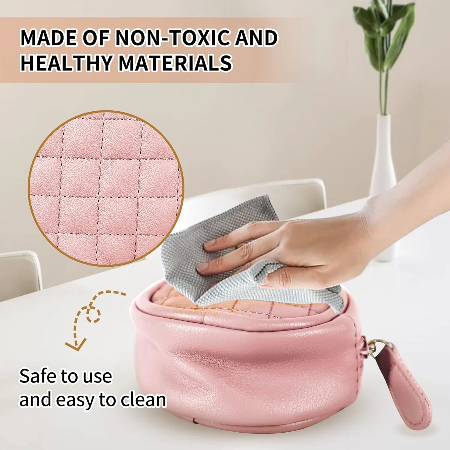 جا پستانکی کودک ماویک با گیره، کیف پستانک برای کیف پوشک، کیف نگهدارنده پستانک با زیپ برای پسران و دختران، کیف لوازم جانبی کالسکه مسافرتی در فضای باز مناسب برای همه پستانک ها (صورتی)