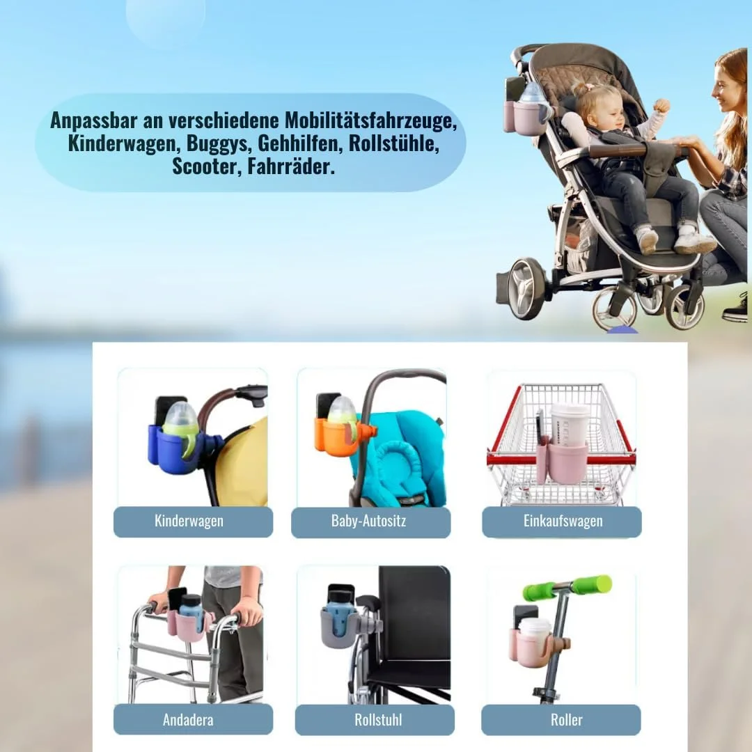 نگهدارنده فنجان کالسکه کودک Micus، جا لیوانی، لوازم جانبی کالسکه کودک، زیر لیوانی کالسکه کودک، لوازم جانبی واکر، زیر لیوانی صندلی ساحلی (نگهدارنده فنجان 2 در 1، آبی) نگهدارنده فنجان کالسکه کودک Micus، جا لیوانی، لوازم جانبی کالسکه کودک، زیر لیوانی کالسکه کودک، لوازم جانبی واکر، زیر لیوانی صندلی ساحلی (نگهدارنده فنجان 2 در 1، آبی)