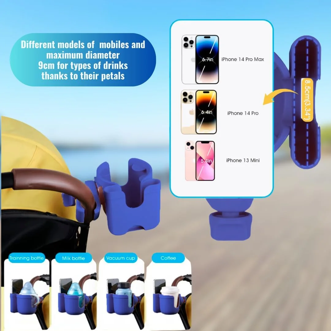 نگهدارنده فنجان کالسکه کودک Micus، جا لیوانی، لوازم جانبی کالسکه کودک، زیر لیوانی کالسکه کودک، لوازم جانبی واکر، زیر لیوانی صندلی ساحلی (نگهدارنده فنجان 2 در 1، آبی) نگهدارنده فنجان کالسکه کودک Micus، جا لیوانی، لوازم جانبی کالسکه کودک، زیر لیوانی کالسکه کودک، لوازم جانبی واکر، زیر لیوانی صندلی ساحلی (نگهدارنده فنجان 2 در 1، آبی)