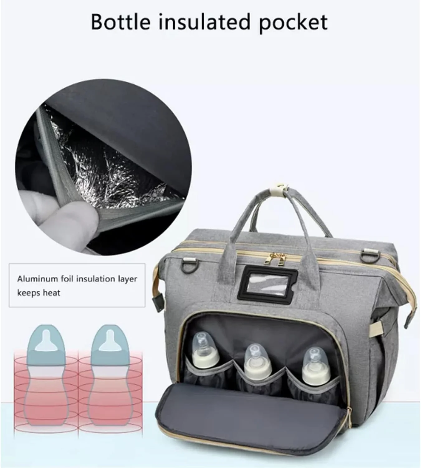 کیف لوازم کودک کوله پشتی 3 در 1 برای نوزادان دختر و پسر، کیف قابل حمل مادر برای لوازم ضروری مادران باردار، سازمان دهنده لوازم ضروری با ظرفیت بزرگ، کیف های مسافرتی ضد آب برای مادر و پدر، خاکستری کیف لوازم کودک کوله پشتی 3 در 1 برای نوزادان دختر و پسر، کیف قابل حمل مادر برای لوازم ضروری مادران باردار، سازمان دهنده لوازم ضروری با ظرفیت بزرگ، کیف های مسافرتی ضد آب برای مادر و پدر، خاکستری
