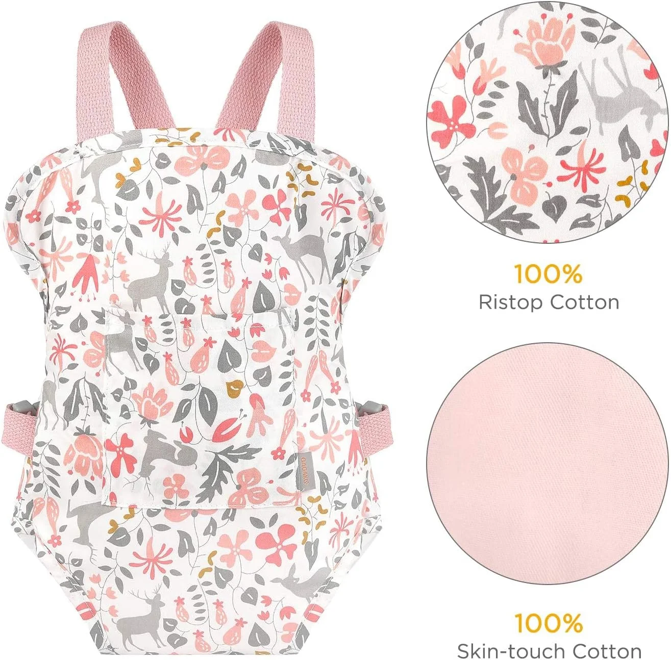 لوازم جانبی حامل عروسک نوزاد NALACAL - صورتی (گوزن شمالی) لوازم جانبی حامل عروسک نوزاد NALACAL - صورتی (گوزن شمالی)