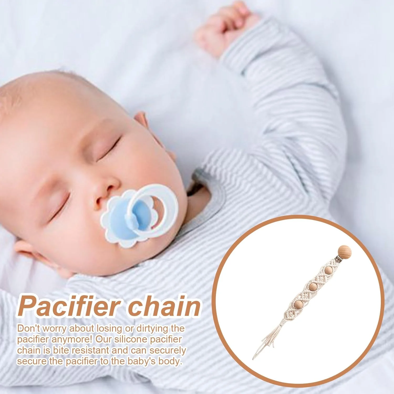 گیره پستانک | گیره پستانک طنابی پنبه ای بوهو، گیره های پستانک دست ساز بوهو برای راحتی شیک، چوبی ایمن و برای کودک نوپا گیره پستانک | گیره پستانک طنابی پنبه ای بوهو، گیره های پستانک دست ساز بوهو برای راحتی شیک، چوبی ایمن و برای کودک نوپا