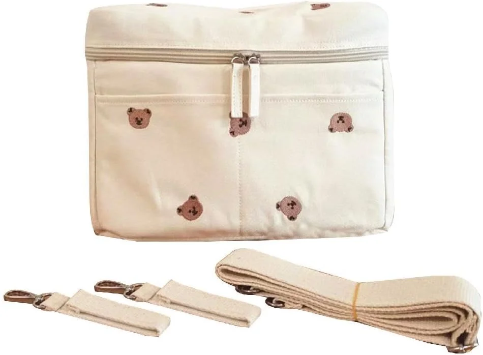 کیف ارگانایزر قابل حمل، کیف نگهداری لوازم کالسکه، کیف گرم نگهدارنده شیر، کیف شانه ای، آزاد کننده دست، کیف مسافرتی بیرونی، لوازم جانبی کالسکه، جا لیوانی، چند رنگ، همه کاره