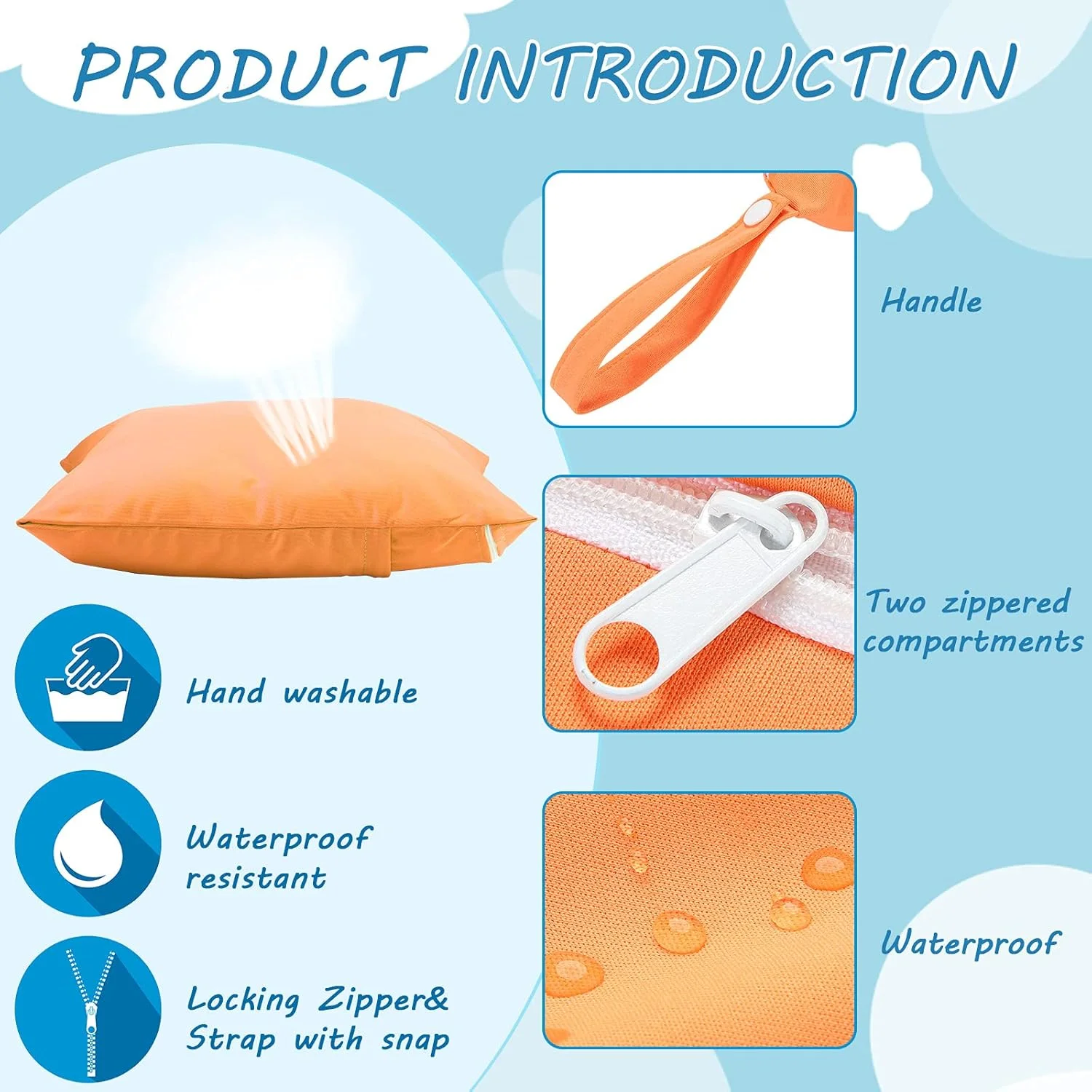 هانئا، ست 2 عددی کیف نگهداری پوشک بچه، دولایه، سازمان دهنده کیف پوشک، کیف پوشک ضد آب TPU با زیپ، بند دستی، بزرگ 30x36 سانتی متر، نگهداری قابل حمل و استفاده مجدد پوشک، لوازم بهداشتی مسافرتی هانئا، ست 2 عددی کیف نگهداری پوشک بچه، دولایه، سازمان دهنده کیف پوشک، کیف پوشک ضد آب TPU با زیپ، بند دستی، بزرگ 30x36 سانتی متر، نگهداری قابل حمل و استفاده مجدد پوشک، لوازم بهداشتی مسافرتی