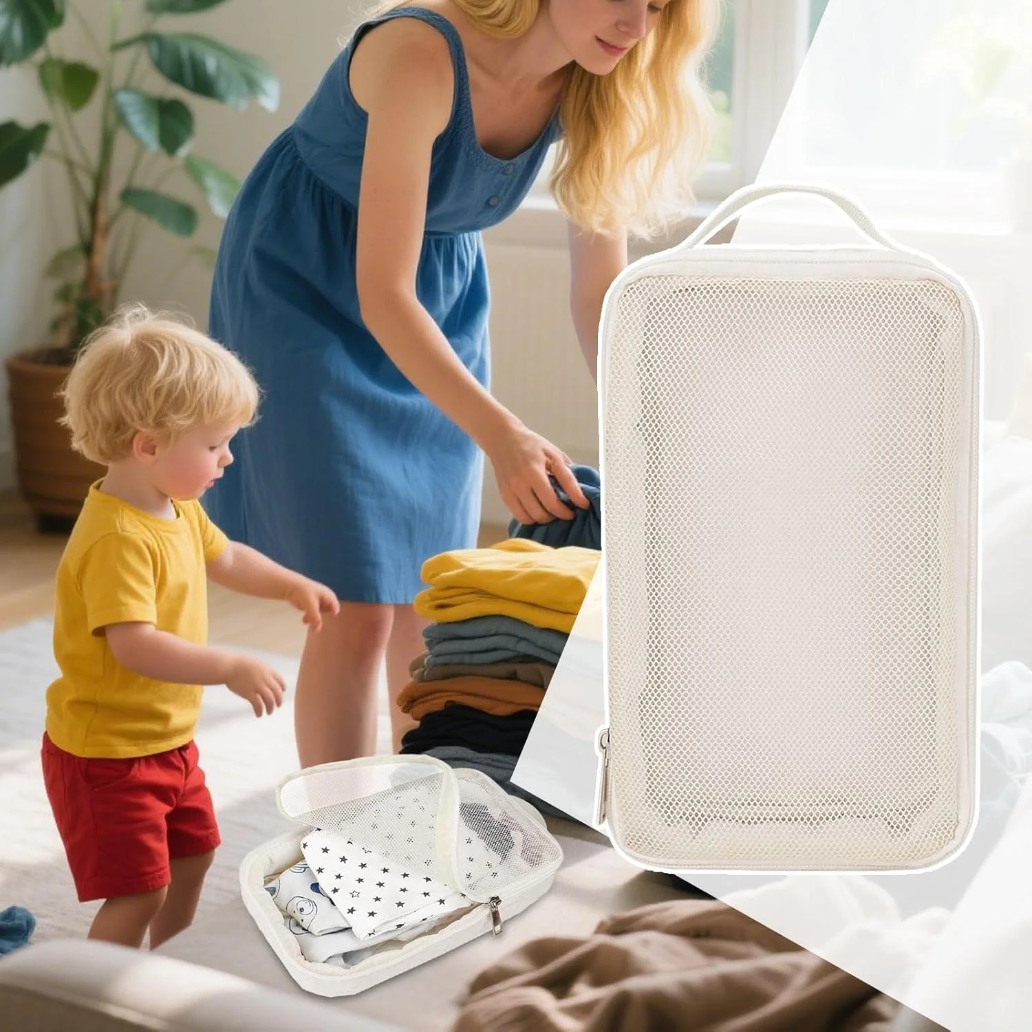 کیف لوازم کودک، جیب نظم دهنده برای نگهداری وسایل کودک | کیف مسافرتی سبک وزن و ضد آب برای خانواده، دوستان و استفاده روزمره