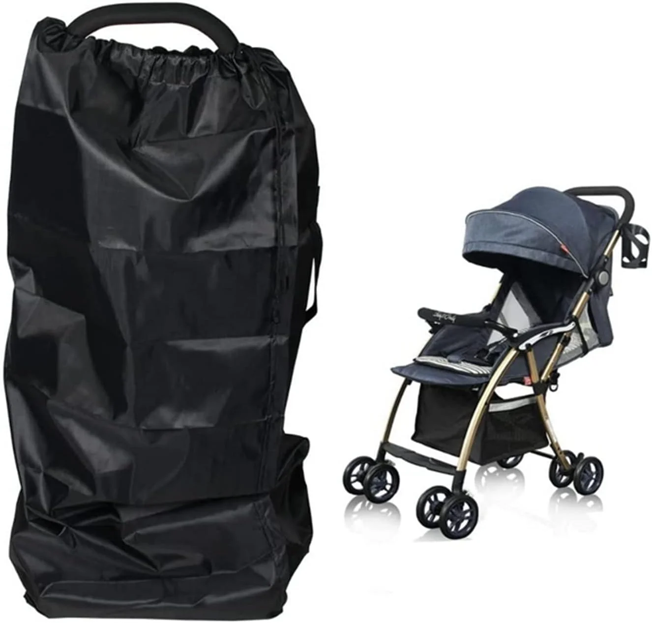 کیف مسافرتی کالسکه کودک از جنس پارچه آکسفورد SKEIDO، کیف پوشش چرخ دستی چتر، کیف کالسکه، لوازم جانبی کالسکه تاشو با کیفیت بالا - 117 * 53 * 33 سانتی متر کیف مسافرتی کالسکه کودک از جنس پارچه آکسفورد SKEIDO، کیف پوشش چرخ دستی چتر، کیف کالسکه، لوازم جانبی کالسکه تاشو با کیفیت بالا - 117 * 53 * 33 سانتی متر