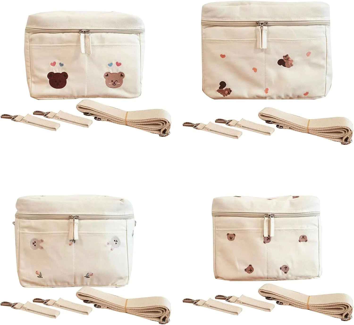 کیف ارگانایزر قابل حمل، کیف نگهداری لوازم کالسکه، کیف گرم نگهدارنده شیر، کیف شانه ای، آزاد کننده دست، کیف مسافرتی بیرونی، لوازم جانبی کالسکه، جا لیوانی، چند رنگ، همه کاره