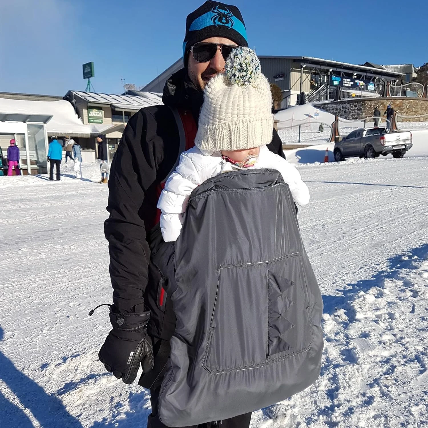 روکش زمستانی حامل نوزاد Orzbow با کلاه جداشدنی، ضد آب و ضد باد، با جیب های بزرگ، مناسب برای انواع حامل های نوزاد و صندلی کمری نوزاد | همراه با کیف نگهداری (دایناسور خاکستری تیره) روکش زمستانی حامل نوزاد Orzbow با کلاه جداشدنی، ضد آب و ضد باد، با جیب های بزرگ، مناسب برای انواع حامل های نوزاد و صندلی کمری نوزاد | همراه با کیف نگهداری (دایناسور خاکستری تیره)