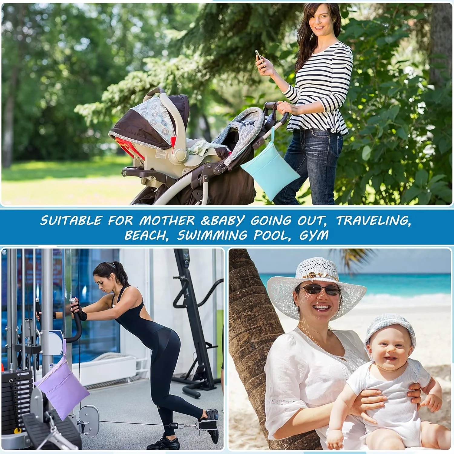 هانئا، ست 2 عددی کیف نگهداری پوشک بچه، دولایه، سازمان دهنده کیف پوشک، کیف پوشک ضد آب TPU با زیپ، بند دستی، بزرگ 30x36 سانتی متر، نگهداری قابل حمل و استفاده مجدد پوشک، لوازم بهداشتی مسافرتی هانئا، ست 2 عددی کیف نگهداری پوشک بچه، دولایه، سازمان دهنده کیف پوشک، کیف پوشک ضد آب TPU با زیپ، بند دستی، بزرگ 30x36 سانتی متر، نگهداری قابل حمل و استفاده مجدد پوشک، لوازم بهداشتی مسافرتی