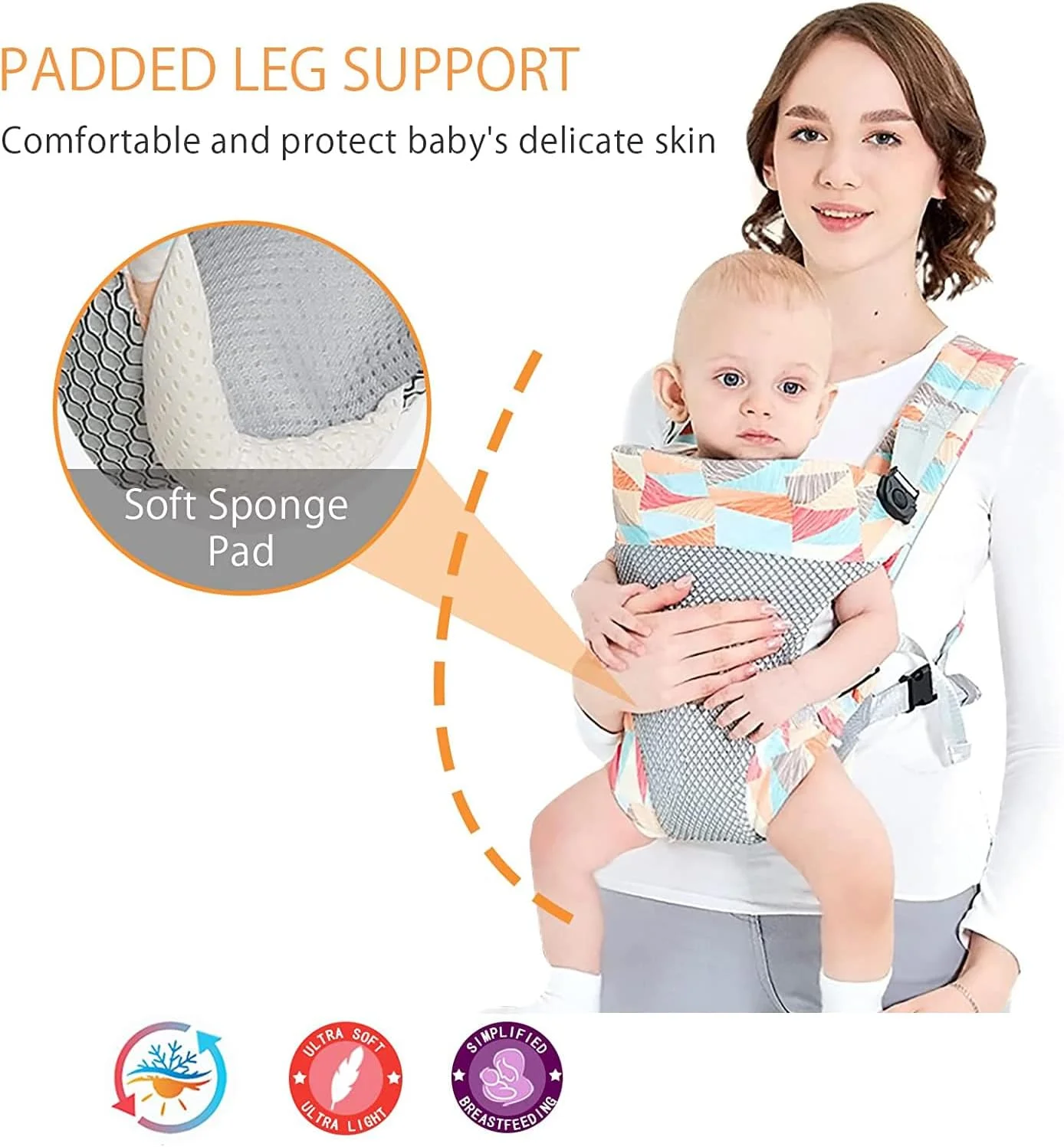 آغوشی نوزاد TERRIFI، آغوشی سبک و قابل تنفس، آغوشی 4 در 1، کوله پشتی حمل کودک قابل تبدیل جلو و پشت، چند منظوره برای نوزاد تا کودک نوپا 0 تا 36 ماه آغوشی نوزاد TERRIFI، آغوشی سبک و قابل تنفس، آغوشی 4 در 1، کوله پشتی حمل کودک قابل تبدیل جلو و پشت، چند منظوره برای نوزاد تا کودک نوپا 0 تا 36 ماه