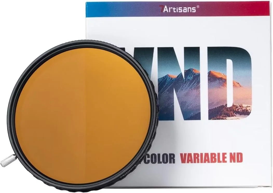 7artisans 82mm True Color VND (2-5 Stops) Variable Neutral Density Filter,Adjustable ND Filter Water Repellent and Scratch Resistant for Camera Lens