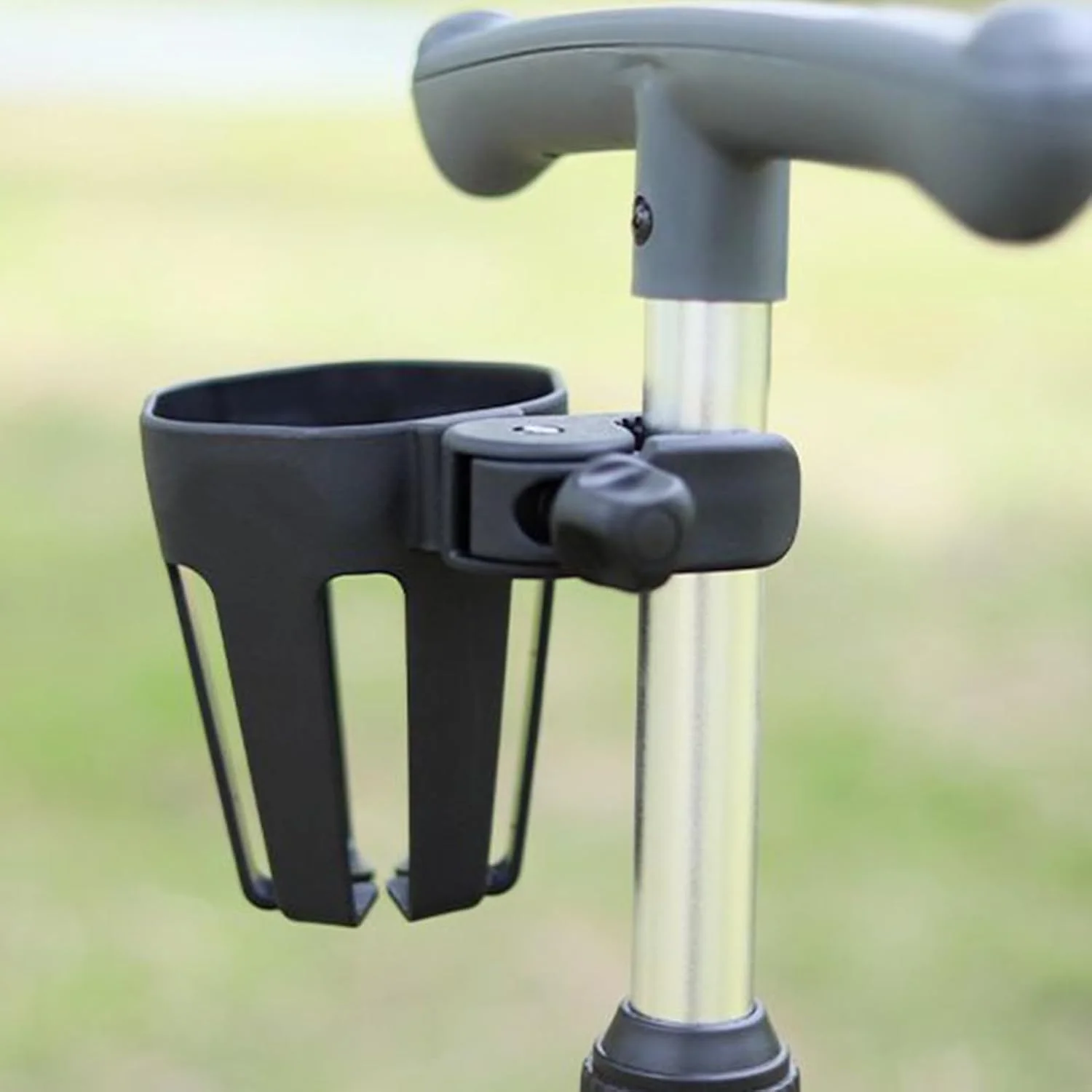 نگهدارنده فنجان ویلچر | قفس بطری با چرخش 360 درجه - لوازم جانبی کالسکه حمل فنجان برای پارک، مسافرت، خرید در فضای باز و زمین بازی