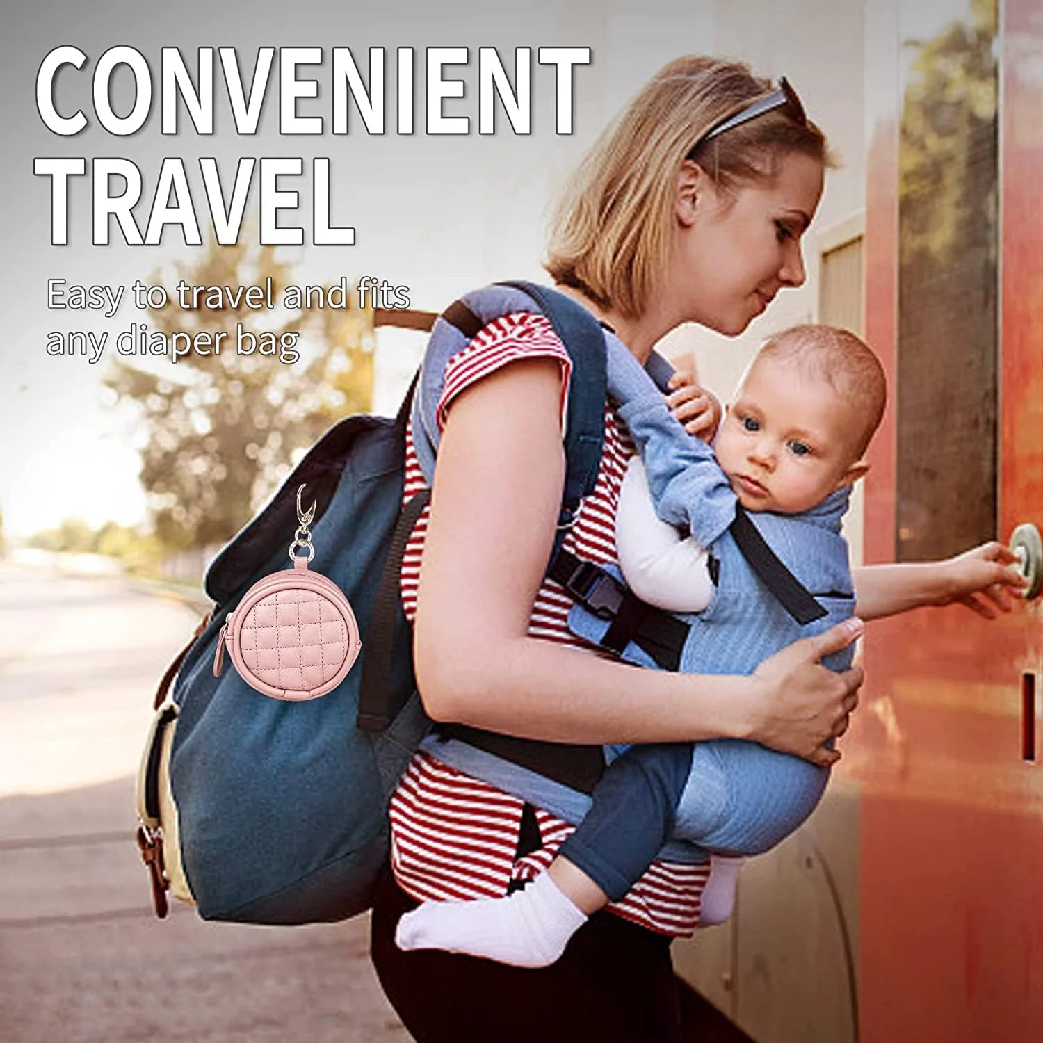 جای پستانک کودک YHRY با گیره، کیف پستانک برای کیف پوشک، کیف نگهدارنده گیره دار با زیپ برای پسران و دختران، کیف لوازم جانبی کالسکه مسافرتی در فضای باز مناسب برای همه پستانک ها (صورتی) جای پستانک کودک YHRY با گیره، کیف پستانک برای کیف پوشک، کیف نگهدارنده گیره دار با زیپ برای پسران و دختران، کیف لوازم جانبی کالسکه مسافرتی در فضای باز مناسب برای همه پستانک ها (صورتی)