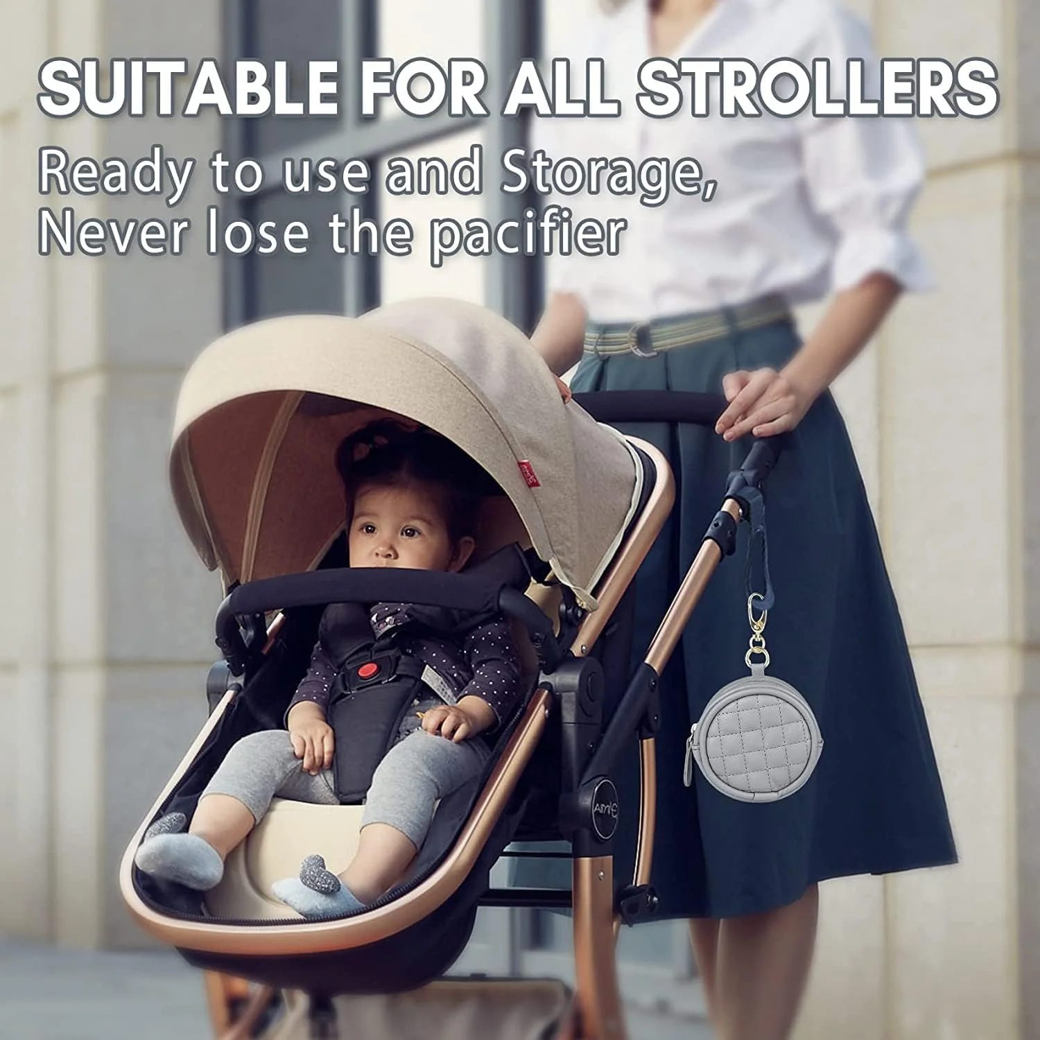 نگهدارنده پستانک کودک YHRY با گیره، کیف پستانک برای کیف پوشک، محفظه کیف گیره دار با زیپ برای پسران و دختران، کیف لوازم جانبی کالسکه مسافرتی در فضای باز مناسب برای همه پستانک ها (خاکستری) نگهدارنده پستانک کودک YHRY با گیره، کیف پستانک برای کیف پوشک، محفظه کیف گیره دار با زیپ برای پسران و دختران، کیف لوازم جانبی کالسکه مسافرتی در فضای باز مناسب برای همه پستانک ها (خاکستری)