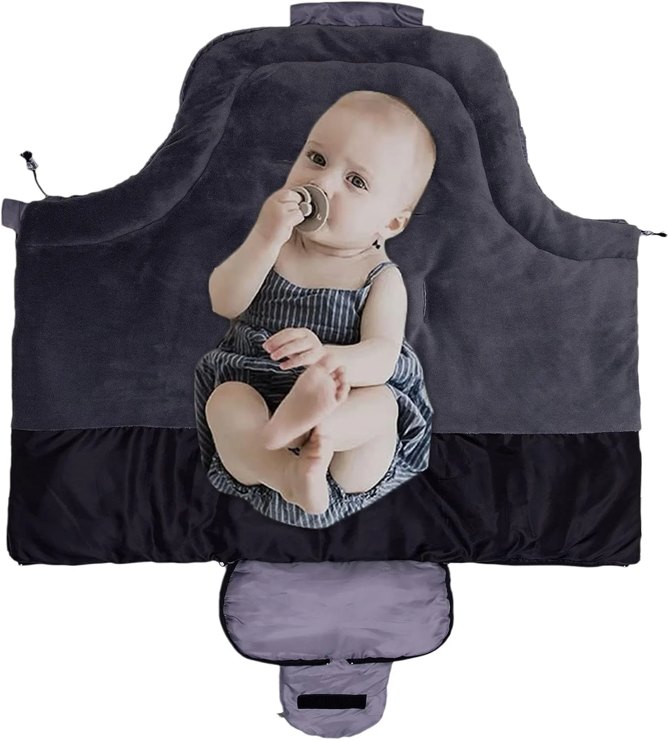 کیسه خواب کالسکه کودک یوبی، کیسه خواب بادوام و عایق گرم برای کالسکه، پتوی کالسکه زمستانی قابل تنظیم، قنداق نوزاد برای هوای سرد، خاکستری روشن، 99x49.5 سانتی متر، دارای بند کیسه خواب کالسکه کودک یوبی، کیسه خواب بادوام و عایق گرم برای کالسکه، پتوی کالسکه زمستانی قابل تنظیم، قنداق نوزاد برای هوای سرد، خاکستری روشن، 99x49.5 سانتی متر، دارای بند