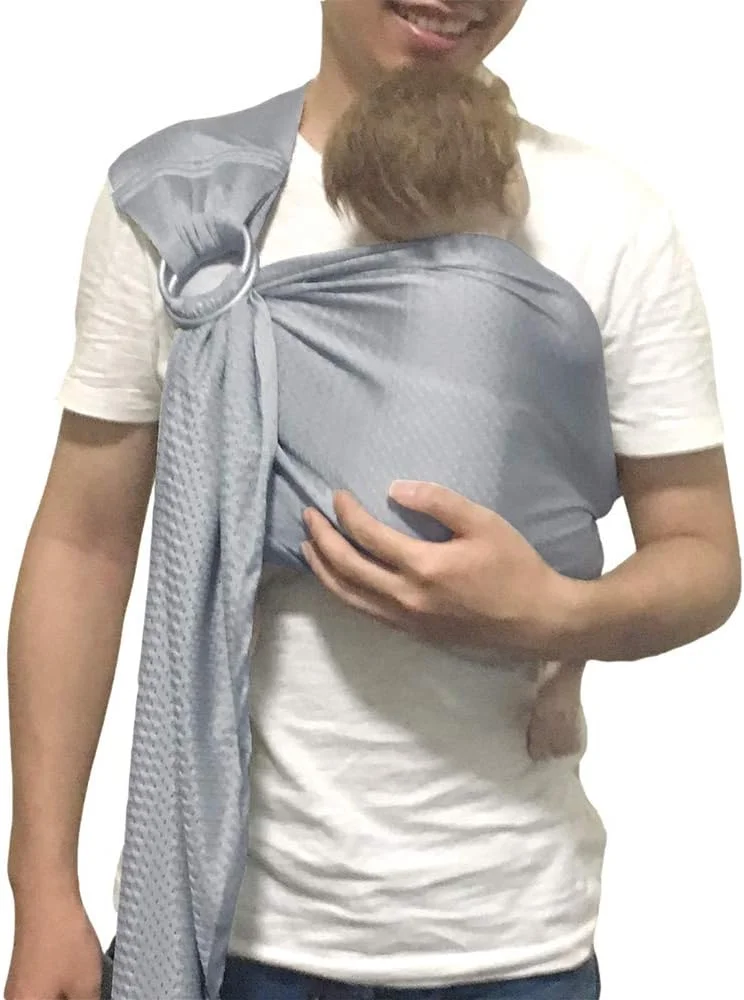 حامل نوزاد حلقه ای آب Vlokup | پارچه توری سبک و قابل تنفس برای نوزادان، کودکان تازه متولد شده، بچه ها و کودکان نوپا | ایده آل برای تابستان، شنا، استخر، ساحل | مناسب برای پدرها نیز - خاکستری روشن حامل نوزاد حلقه ای آب Vlokup | پارچه توری سبک و قابل تنفس برای نوزادان، کودکان تازه متولد شده، بچه ها و کودکان نوپا | ایده آل برای تابستان، شنا، استخر، ساحل | مناسب برای پدرها نیز - خاکستری روشن