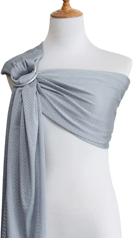 حامل نوزاد حلقه ای آب Vlokup | پارچه توری سبک و قابل تنفس برای نوزادان، کودکان تازه متولد شده، بچه ها و کودکان نوپا | ایده آل برای تابستان، شنا، استخر، ساحل | مناسب برای پدرها نیز - خاکستری روشن حامل نوزاد حلقه ای آب Vlokup | پارچه توری سبک و قابل تنفس برای نوزادان، کودکان تازه متولد شده، بچه ها و کودکان نوپا | ایده آل برای تابستان، شنا، استخر، ساحل | مناسب برای پدرها نیز - خاکستری روشن