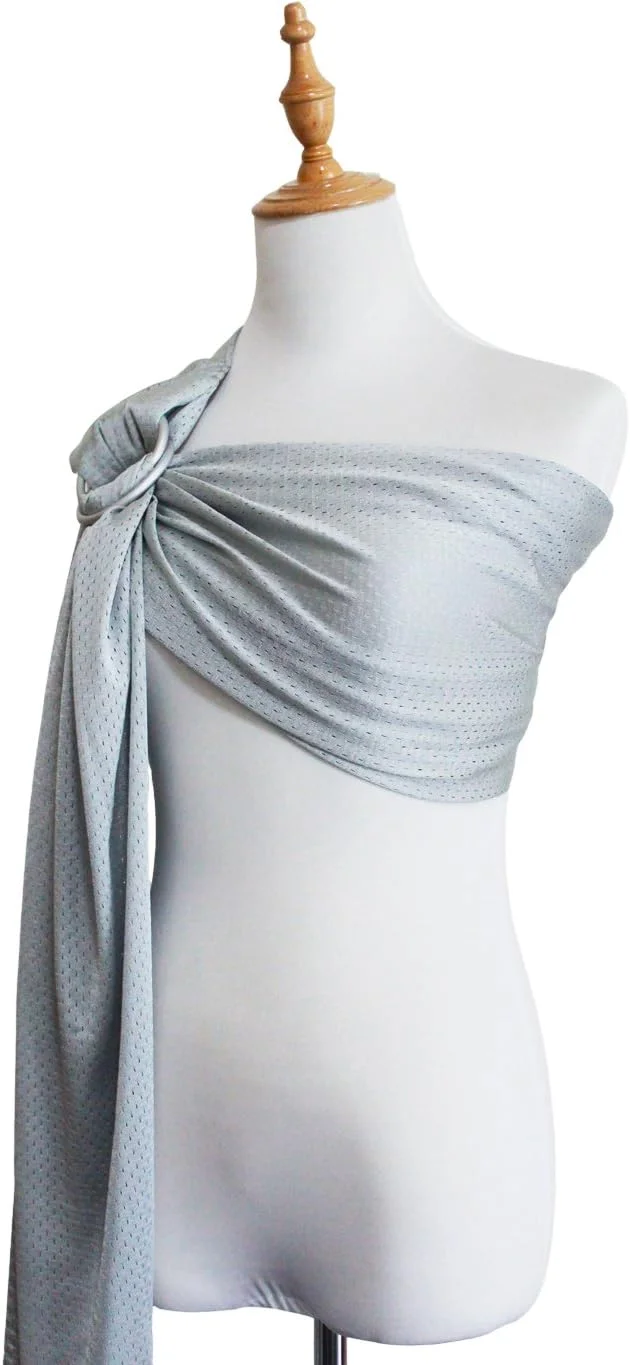 حامل نوزاد حلقه ای آب Vlokup | پارچه توری سبک و قابل تنفس برای نوزادان، کودکان تازه متولد شده، بچه ها و کودکان نوپا | ایده آل برای تابستان، شنا، استخر، ساحل | مناسب برای پدرها نیز - خاکستری روشن حامل نوزاد حلقه ای آب Vlokup | پارچه توری سبک و قابل تنفس برای نوزادان، کودکان تازه متولد شده، بچه ها و کودکان نوپا | ایده آل برای تابستان، شنا، استخر، ساحل | مناسب برای پدرها نیز - خاکستری روشن