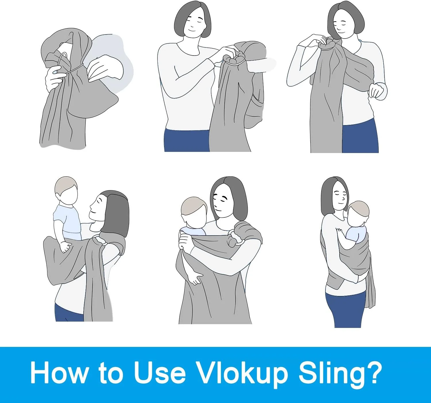 حامل نوزاد حلقه ای آب Vlokup | پارچه توری سبک و قابل تنفس برای نوزادان، کودکان تازه متولد شده، بچه ها و کودکان نوپا | ایده آل برای تابستان، شنا، استخر، ساحل | مناسب برای پدرها نیز - خاکستری روشن حامل نوزاد حلقه ای آب Vlokup | پارچه توری سبک و قابل تنفس برای نوزادان، کودکان تازه متولد شده، بچه ها و کودکان نوپا | ایده آل برای تابستان، شنا، استخر، ساحل | مناسب برای پدرها نیز - خاکستری روشن