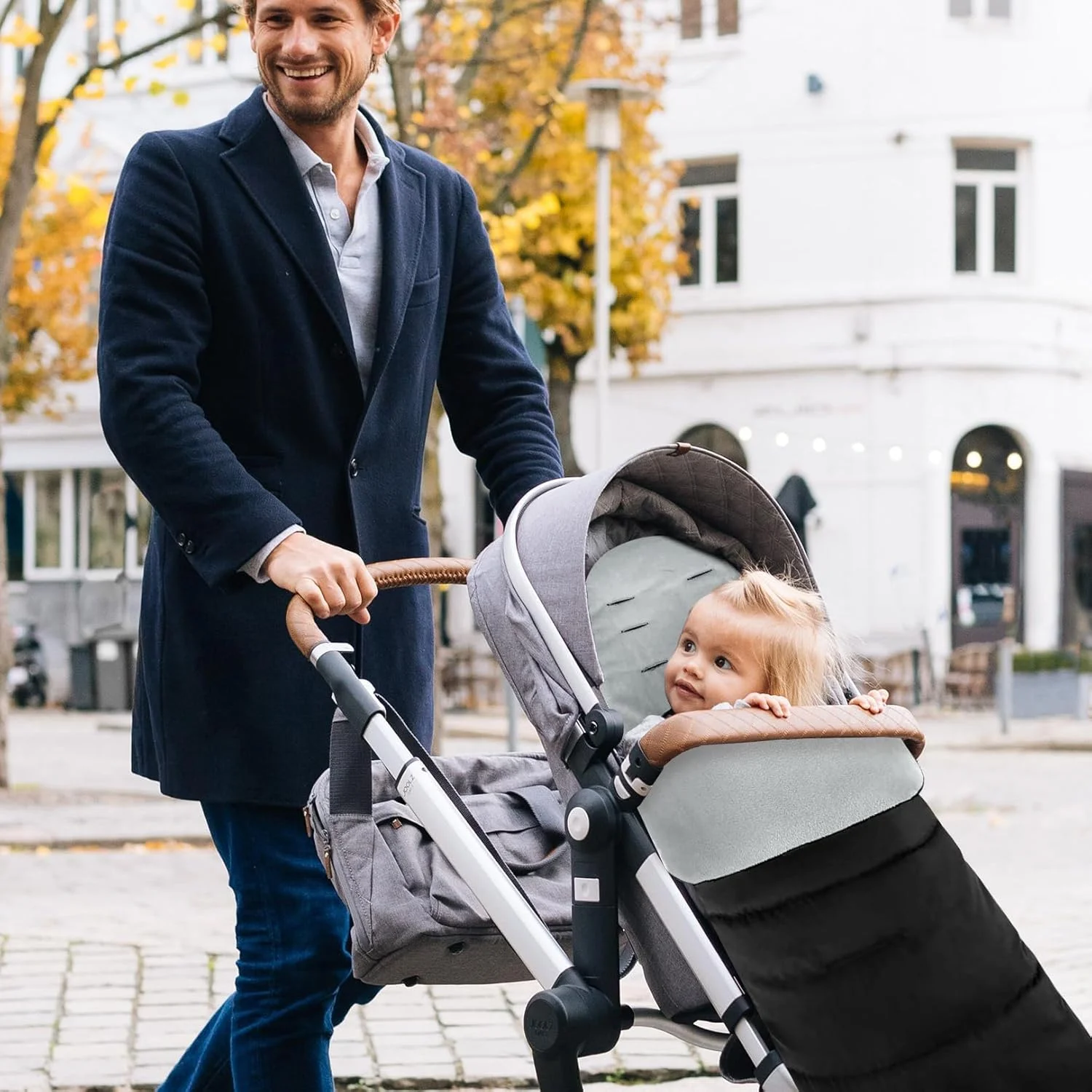 کیسه خواب گرم جهانی نوزاد برای کالسکه، ضد آب و ضد باد با آستر پشم مرجانی، کیسه خواب گرم زمستانی کالسکه نوزاد، کیسه خواب نوزاد برای اکثر کالسکه ها و پرام ها