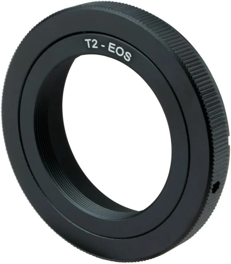 حلقه آداپتور لنز JINTU T Mount T2 T-Ring آداپتور تله فوتو سازگار با دوربین های Canon EOS SLR مدل های 4000D 2000D 1200D 1300D 90D 80D 200D 400D 60D 70D 77D 5D IV 850D 650D 750D 7D T7i T7 T6s T6i T6 T5i