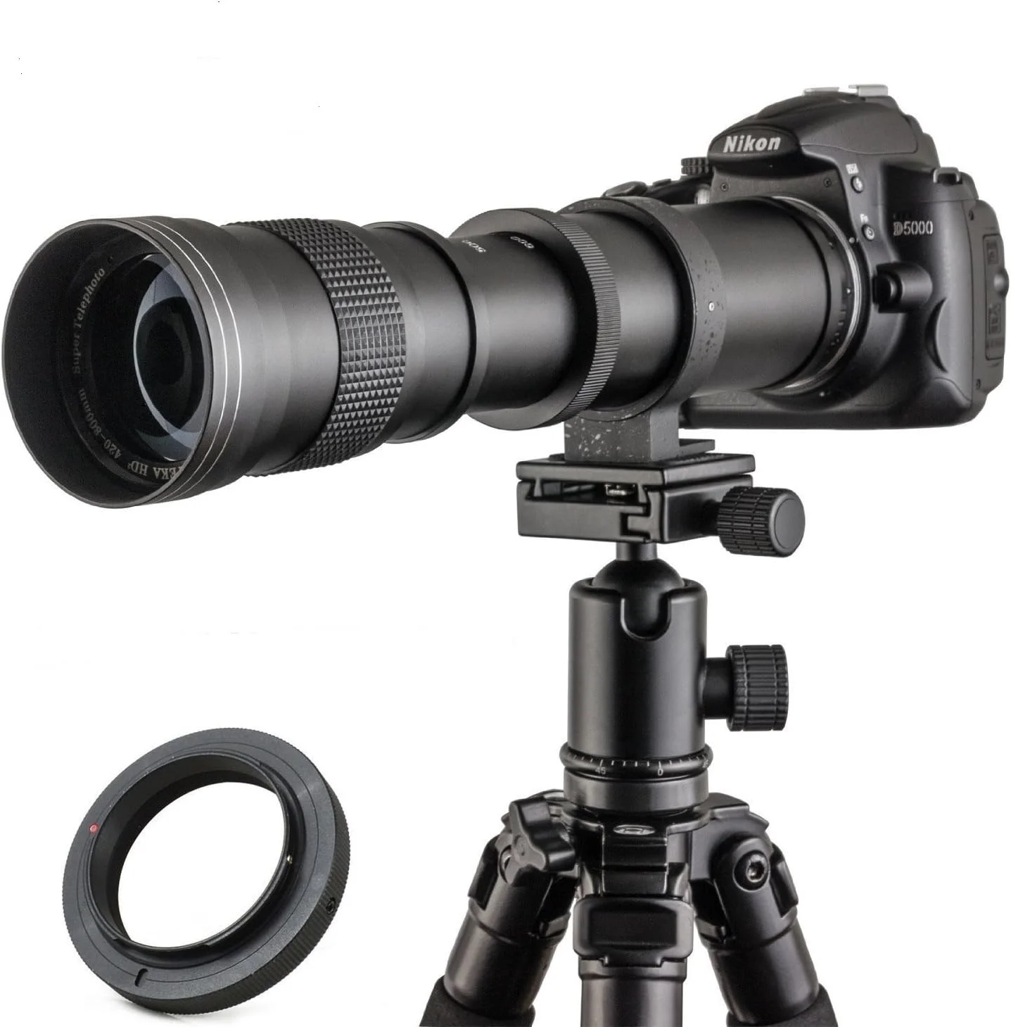 لنز تله فوتو JINTU 420-800mm F/8.3، لنز EF برای دوربین های DSLR کانن، لنز زوم با فوکوس دستی برای Canon EOS 40D، 50D، 60D، 70D، 80D، 90D، 400D، 450D، 500D، 550D، 600D، 700D، 1000D، 1100D، 1200D، 1300D، 4000D لنز تله فوتو JINTU 420-800mm F/8.3، لنز EF برای دوربین های DSLR کانن، لنز زوم با فوکوس دستی برای Canon EOS 40D، 50D، 60D، 70D، 80D، 90D، 400D، 450D، 500D، 550D، 600D، 700D، 1000D، 1100D، 1200D، 1300D، 4000D