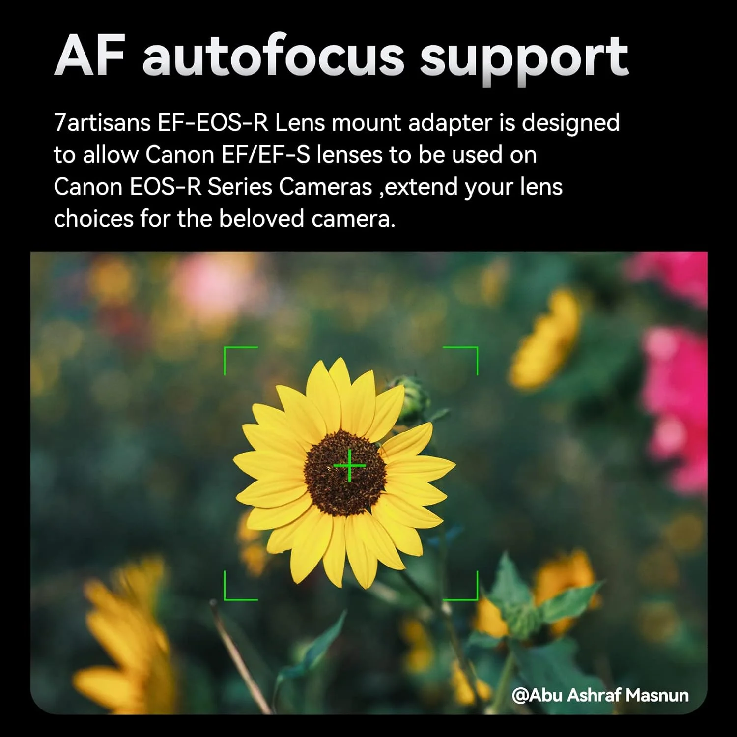 آداپتور لنز 7artisans EF-EOS M حلقه تبدیل لنز با فوکوس خودکار سازگار با لنزهای Canon EF/EF-M و دوربین Canon EOS M-Mount برای Canon M1، M6، M10، M50، M100 آداپتور لنز 7artisans EF-EOS M حلقه تبدیل لنز با فوکوس خودکار سازگار با لنزهای Canon EF/EF-M و دوربین Canon EOS M-Mount برای Canon M1، M6، M10، M50، M100