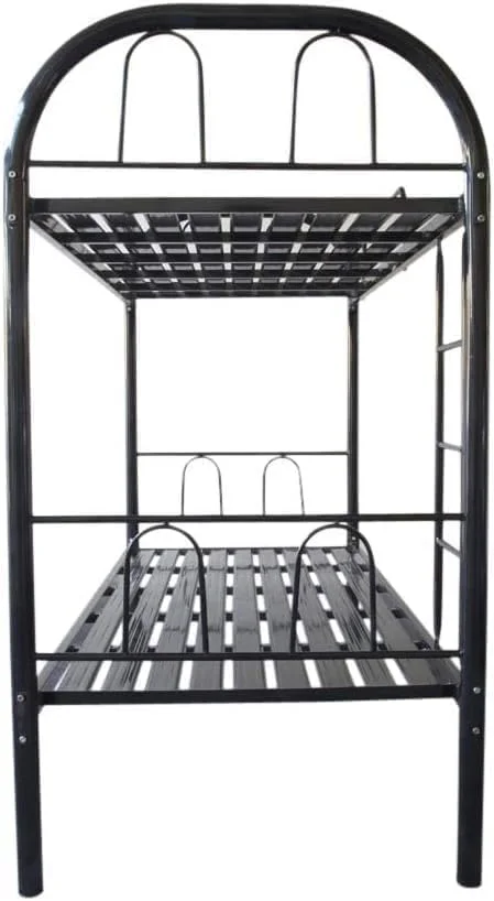 تخت دو طبقه ماه می مدل Teras 77، مشکی، یک نفره