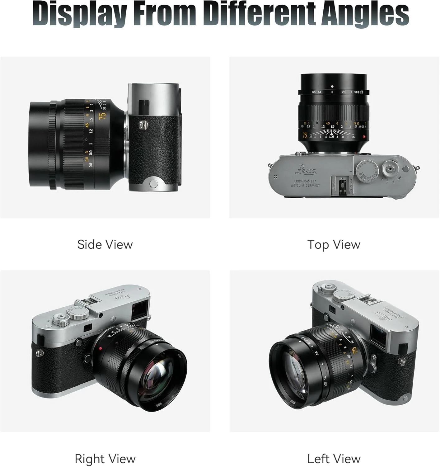 لنز 7artisans 75mm F1.25 سازگار با دوربین های Leica M-Mount مانند Leica M-M Leica M240 M3 M6 M7 M8 M9 M9p M10 لنز 7artisans 75mm F1.25 سازگار با دوربین های Leica M-Mount مانند Leica M-M Leica M240 M3 M6 M7 M8 M9 M9p M10