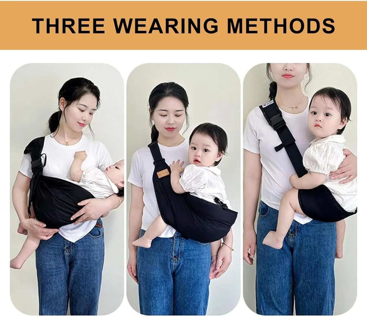 آغوشی نوزاد، حمل کننده کودک نوپا، آغوشی جانبی قابل تنظیم شانه، حمل کننده کمری کودک، آغوشی الاستیک کودک نوپا، آغوشی چند منظوره کودک برای نوزادان از 6 تا 36 ماه