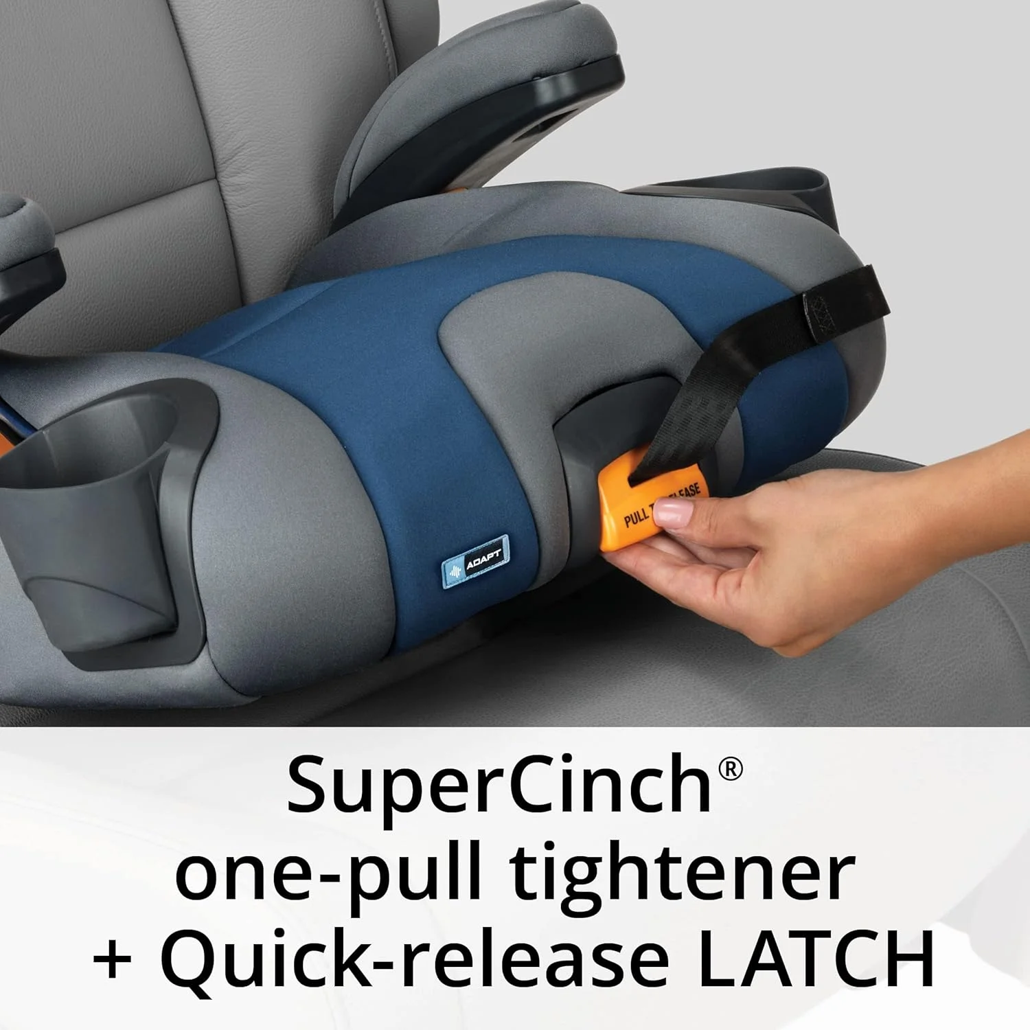 صندلی خودرو کودک چیکو KidFit Adapt Plus 2-در-1 با قابلیت تنظیم کمربند، رنگ Ember