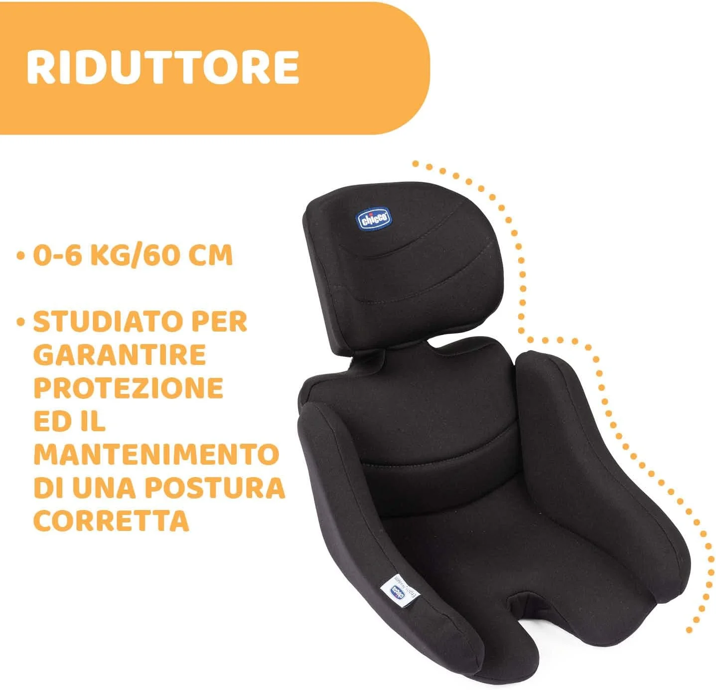 صندلی ماشین چیکو کیروس ایوو I-Size Fast In مناسب برای کودکان 40-78 سانتی متر – حداکثر 13 کیلوگرم، مشکی