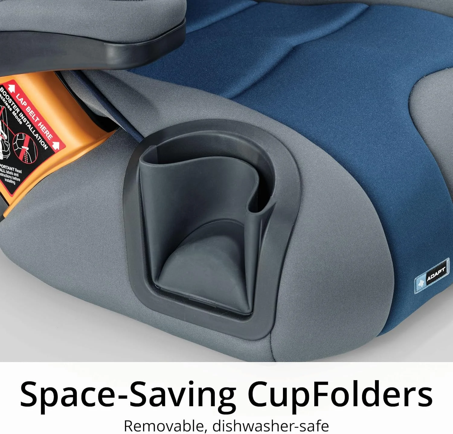 صندلی خودرو کودک چیکو KidFit Adapt Plus 2-در-1 با قابلیت تنظیم کمربند، رنگ Ember