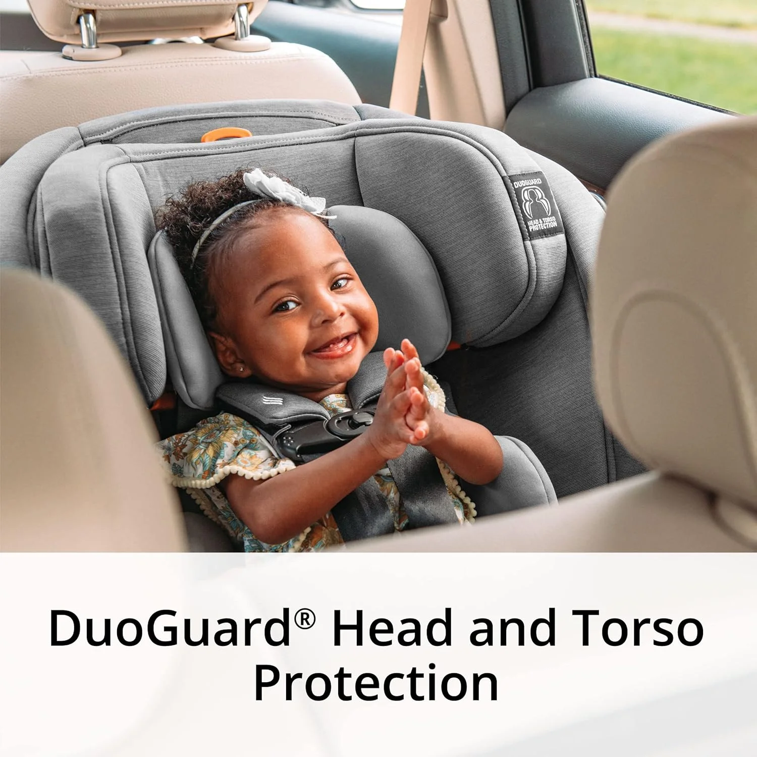 Chicco OneFit ClearTex All-in-One Car Seat, Obsidian