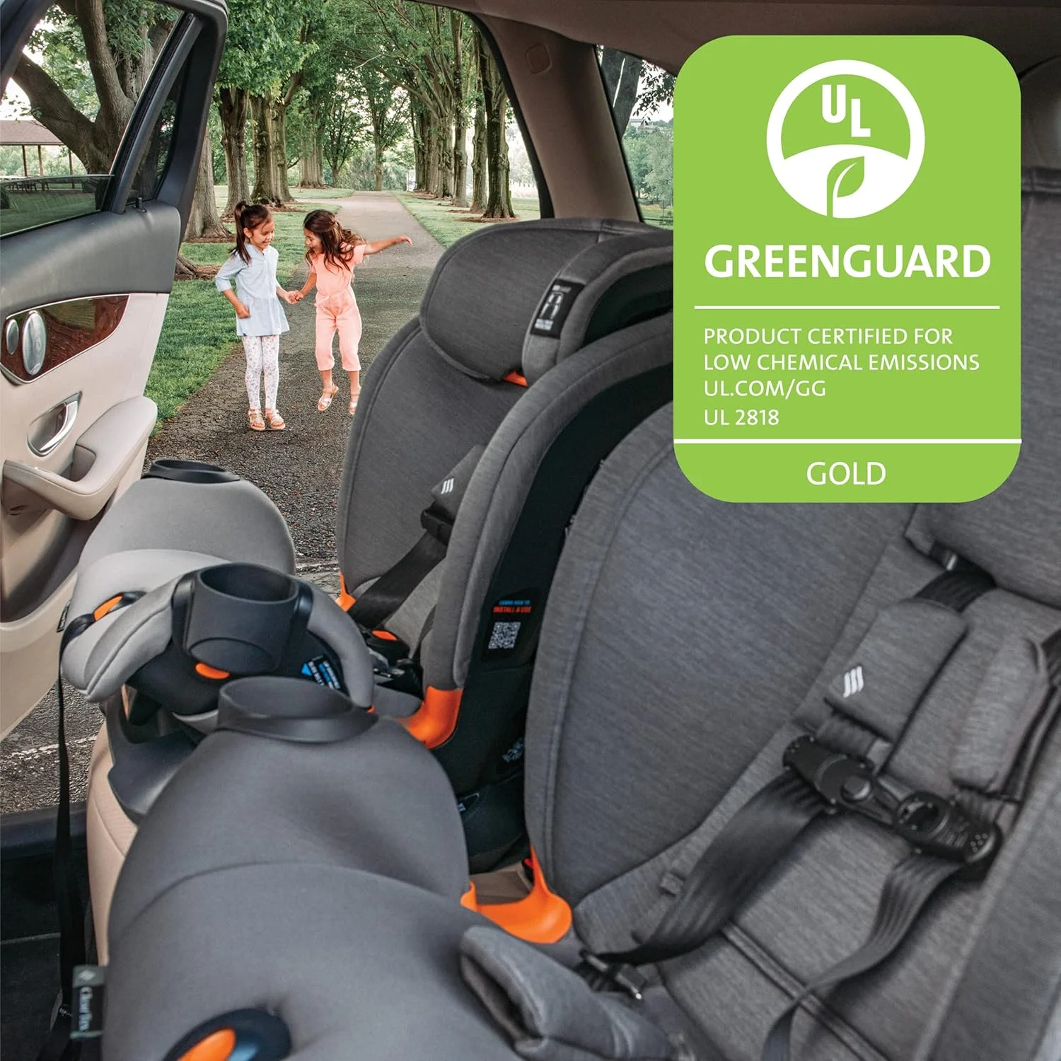 Chicco OneFit ClearTex All-in-One Car Seat, Obsidian