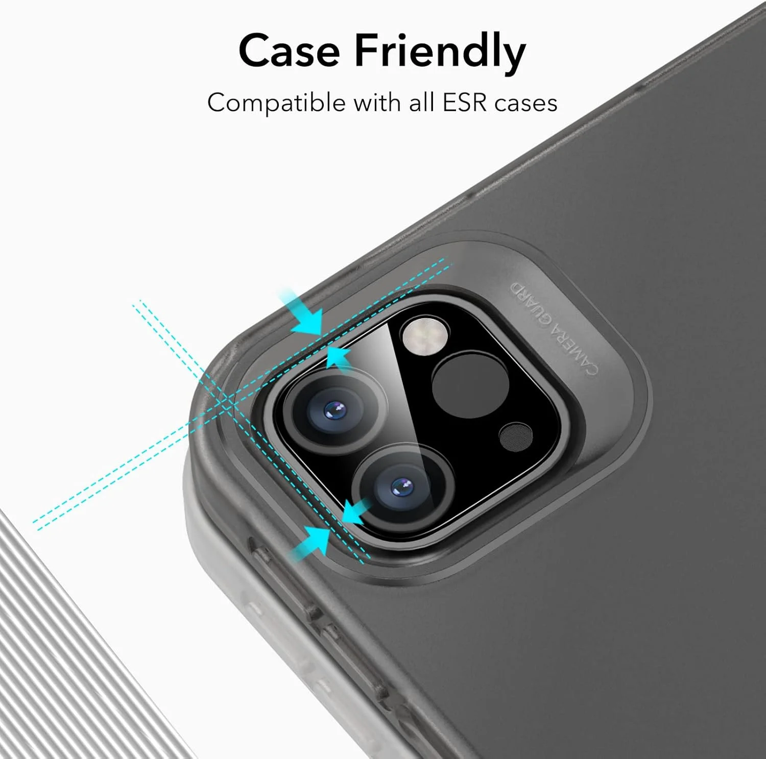 محافظ لنز دوربین آیپد پرو 12.9/11 اینچ ESR (بسته 2 عددی) (2022/2021/2020/2018)، محافظ شیشه حرارت دیده 9H، مقاوم در برابر خراش، وضوح HD، محافظ صفحه لنز دوربین با پوشش کامل سه بعدی - مشکی محافظ لنز دوربین آیپد پرو 12.9/11 اینچ ESR (بسته 2 عددی) (2022/2021/2020/2018)، محافظ شیشه حرارت دیده 9H، مقاوم در برابر خراش، وضوح HD، محافظ صفحه لنز دوربین با پوشش کامل سه بعدی - مشکی