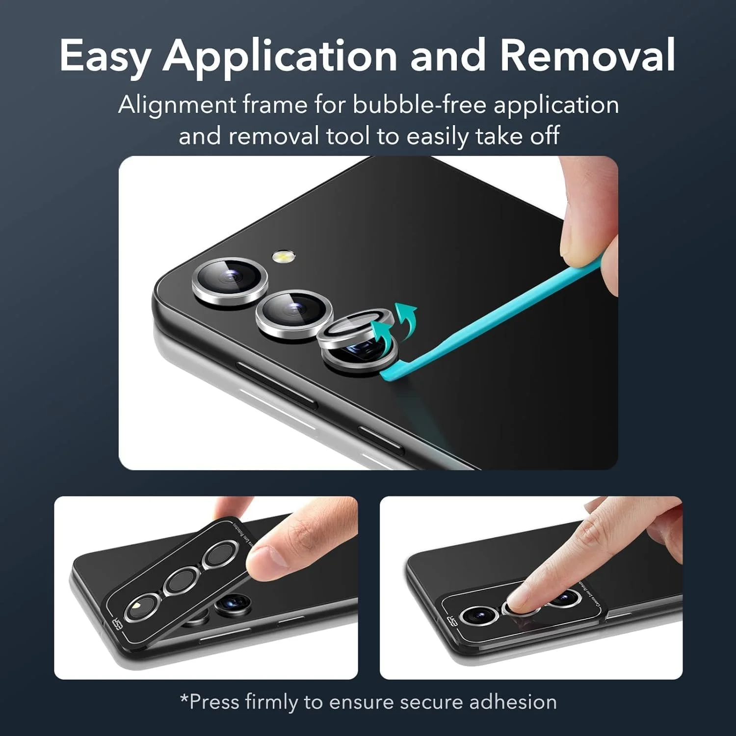 محافظ لنز دوربین ESR برای سامسونگ S23/S23 Plus - نقره ای محافظ لنز دوربین ESR برای سامسونگ S23/S23 Plus - نقره ای